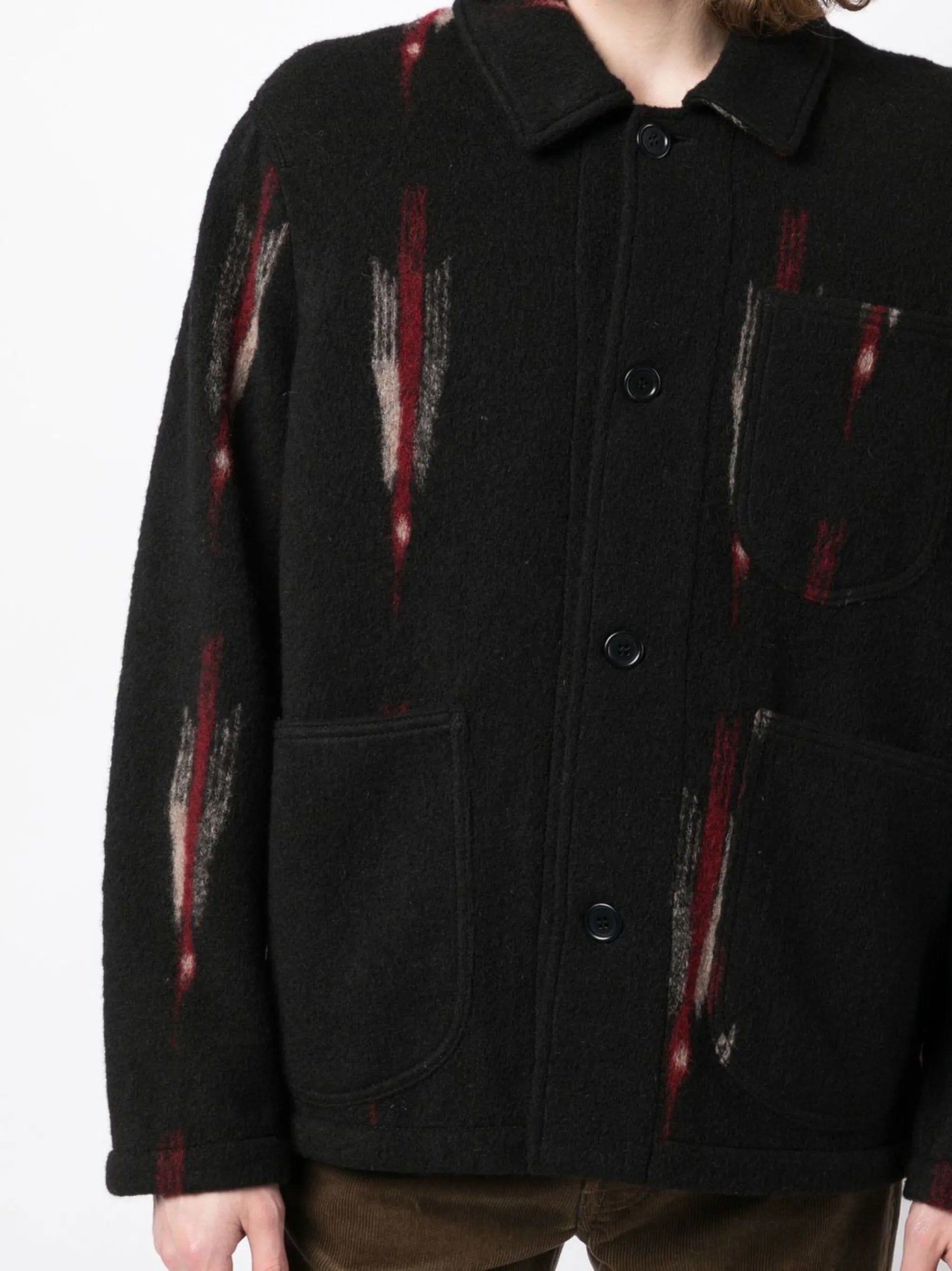 Labour Chore geometric-print jacket