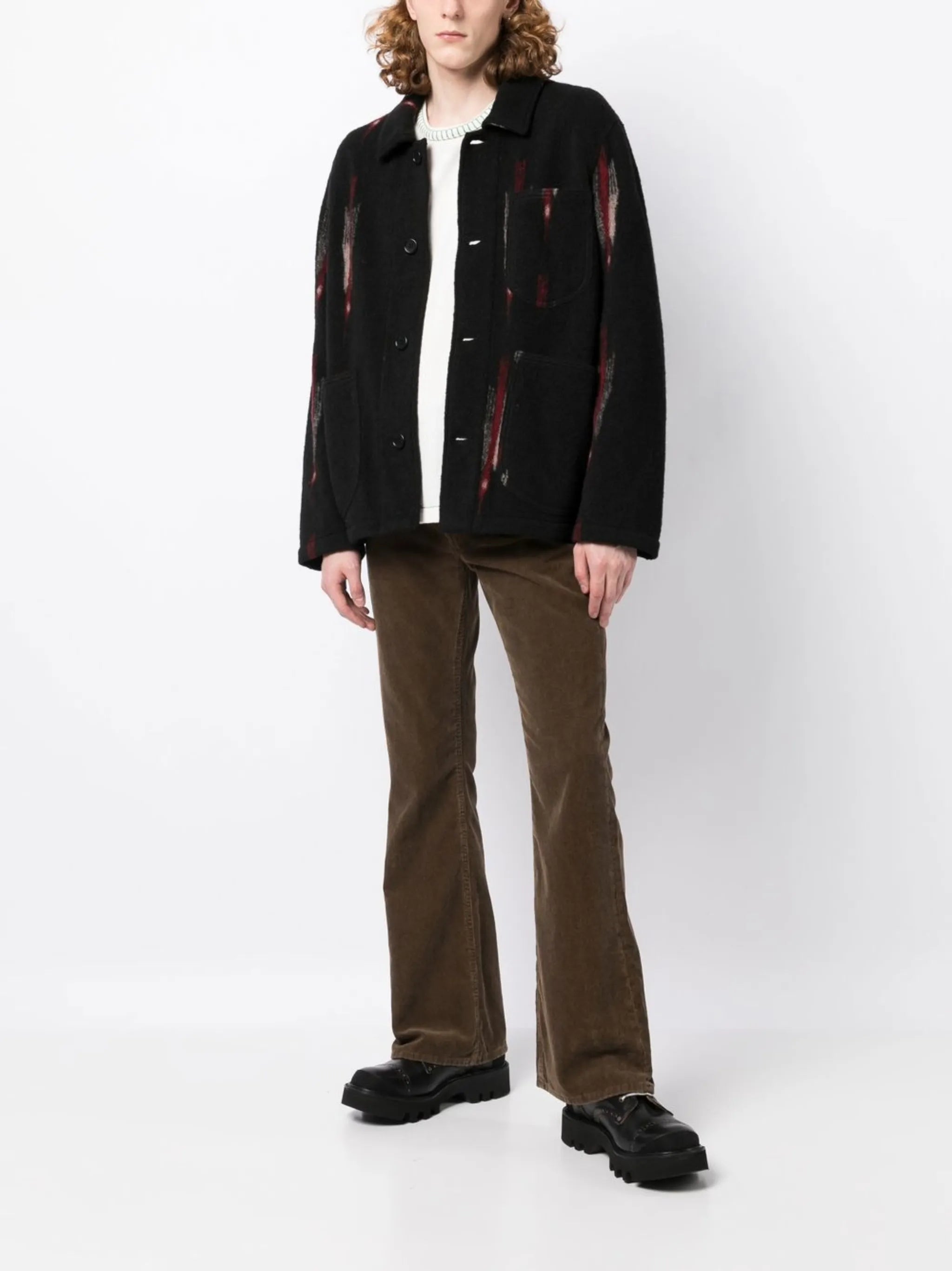 Labour Chore geometric-print jacket