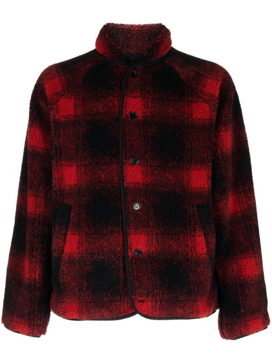 Beach jacquard plaid jacket