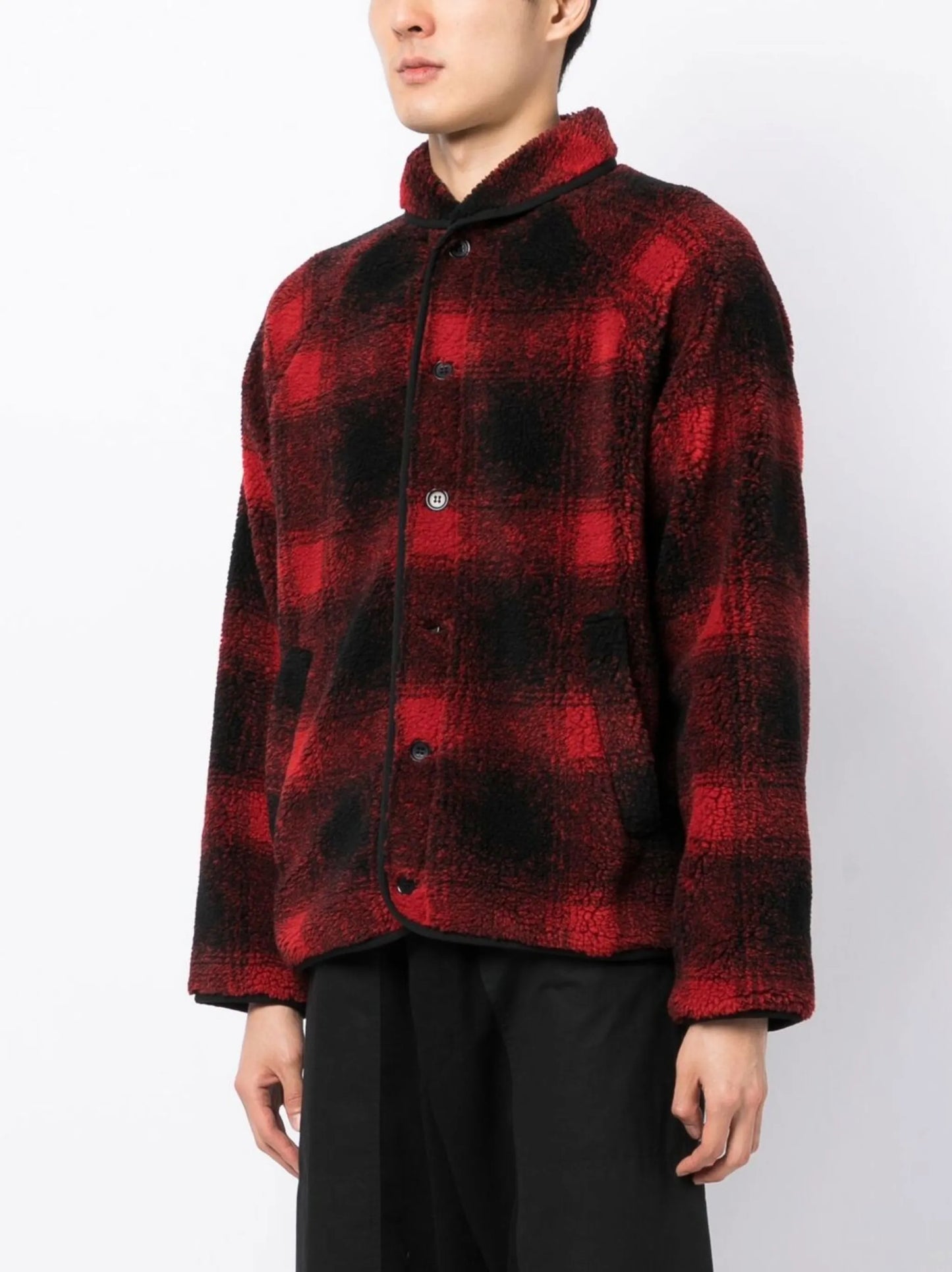 Beach jacquard plaid jacket