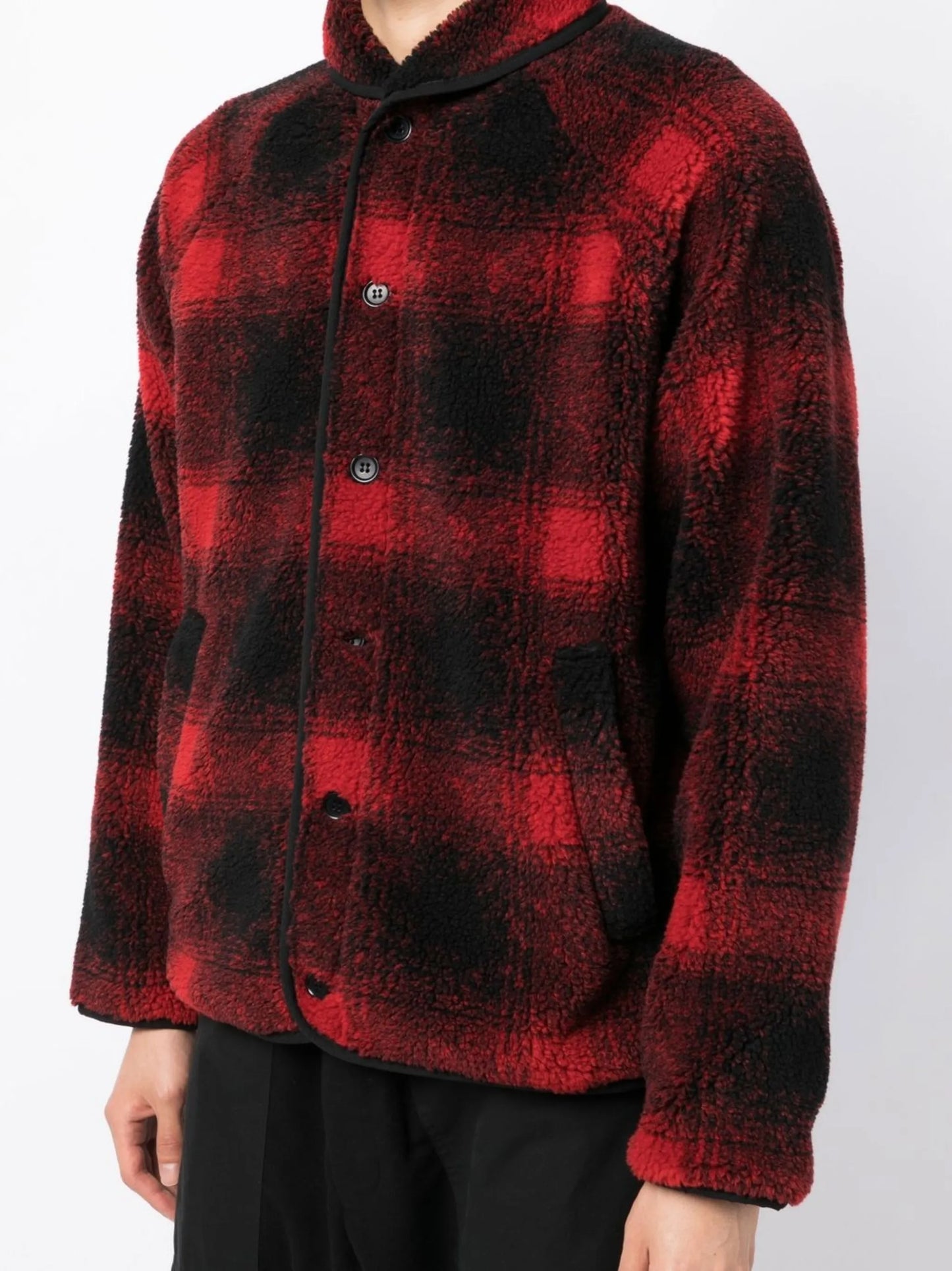 Beach jacquard plaid jacket