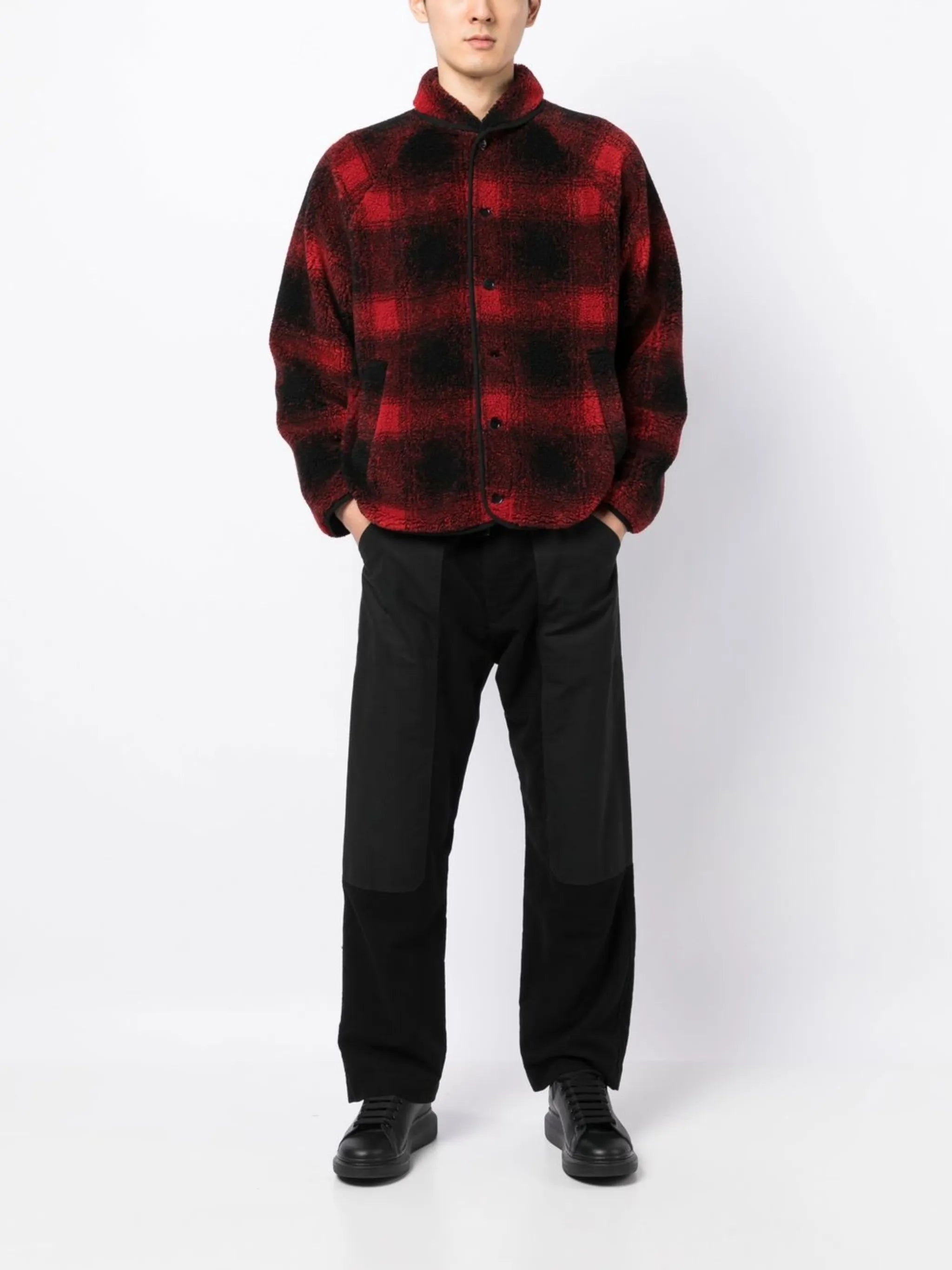 Beach jacquard plaid jacket