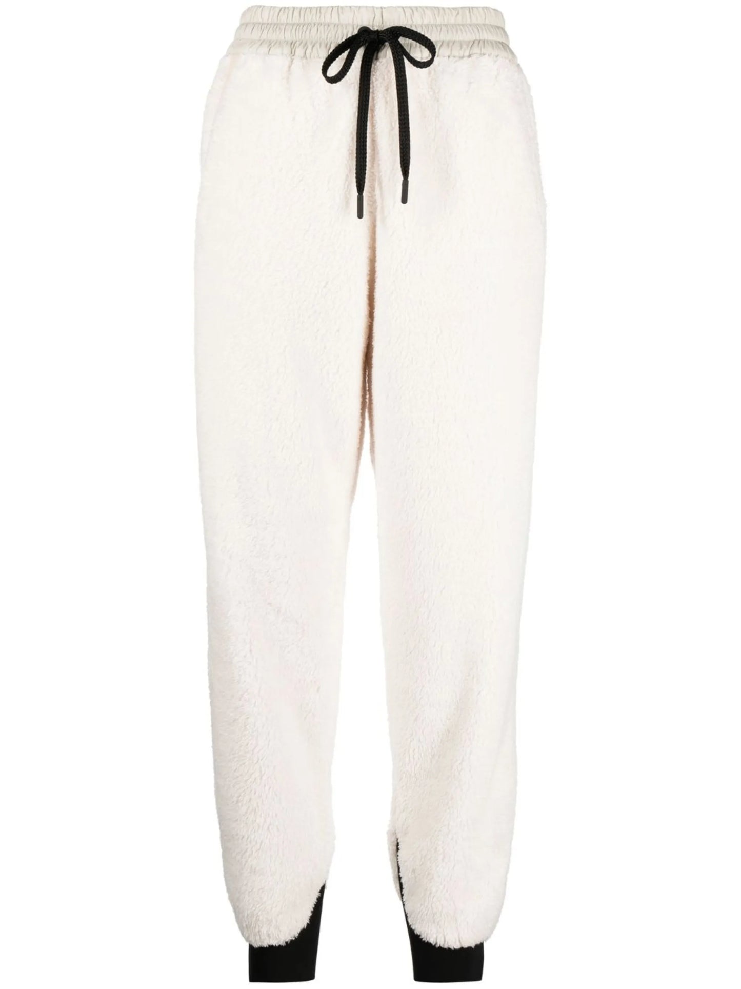 textured tapered-leg track pants