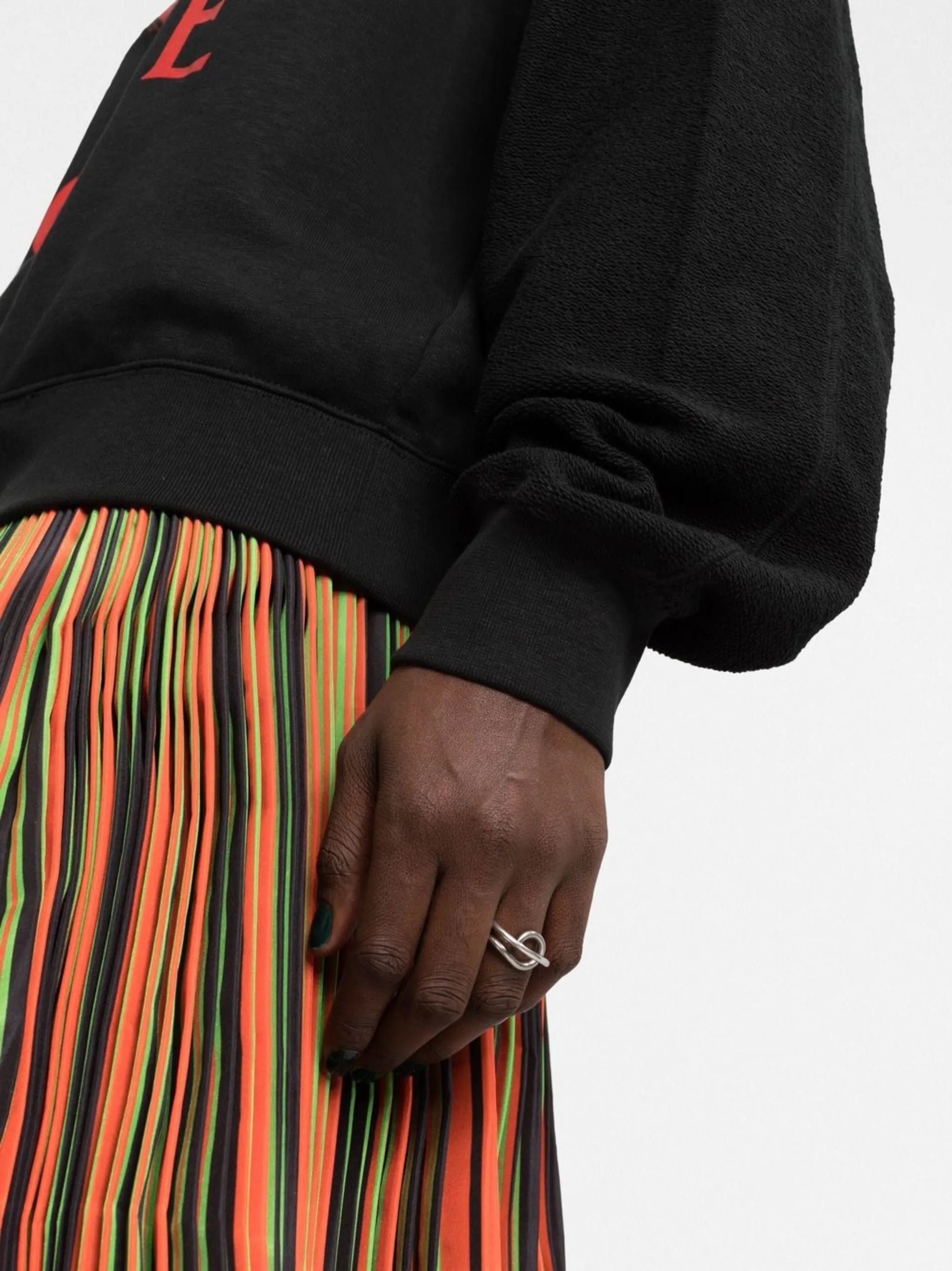 graphic logo-print hoodie