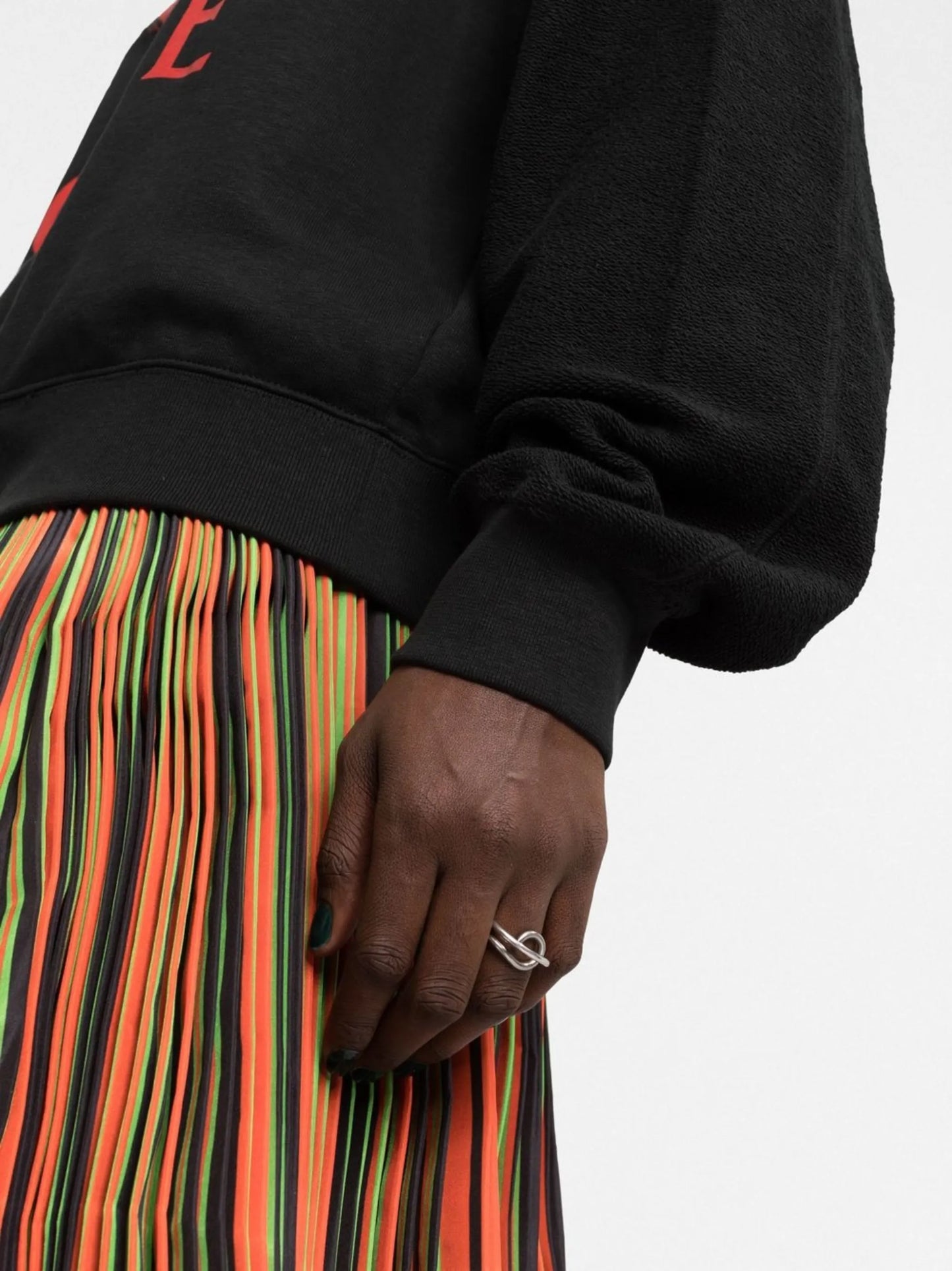graphic logo-print hoodie