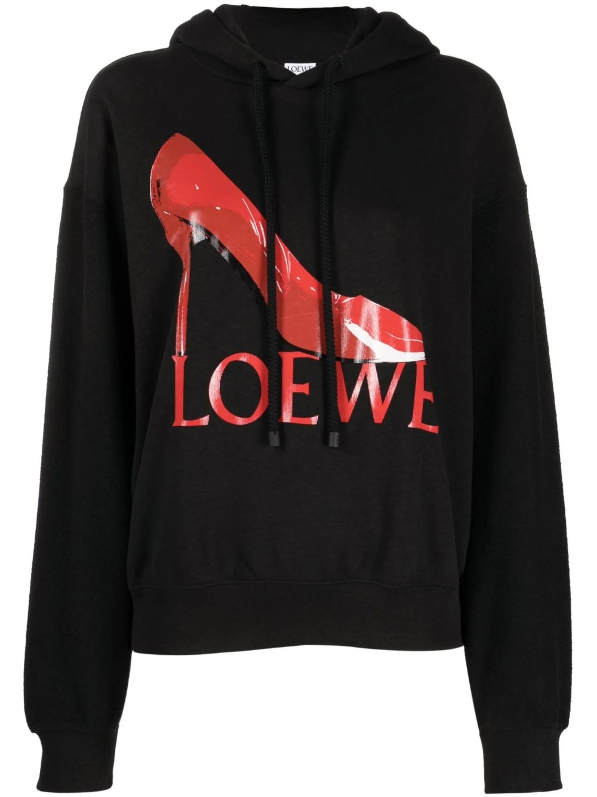 graphic logo-print hoodie