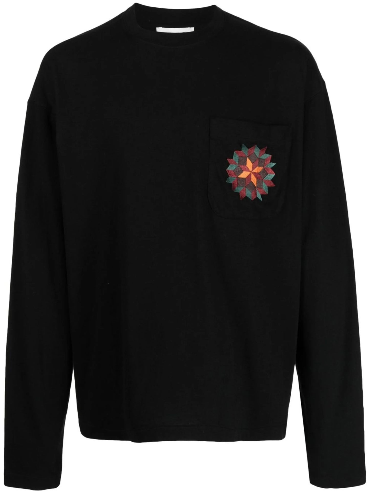 embroidered-logo long-sleeved T-shirt