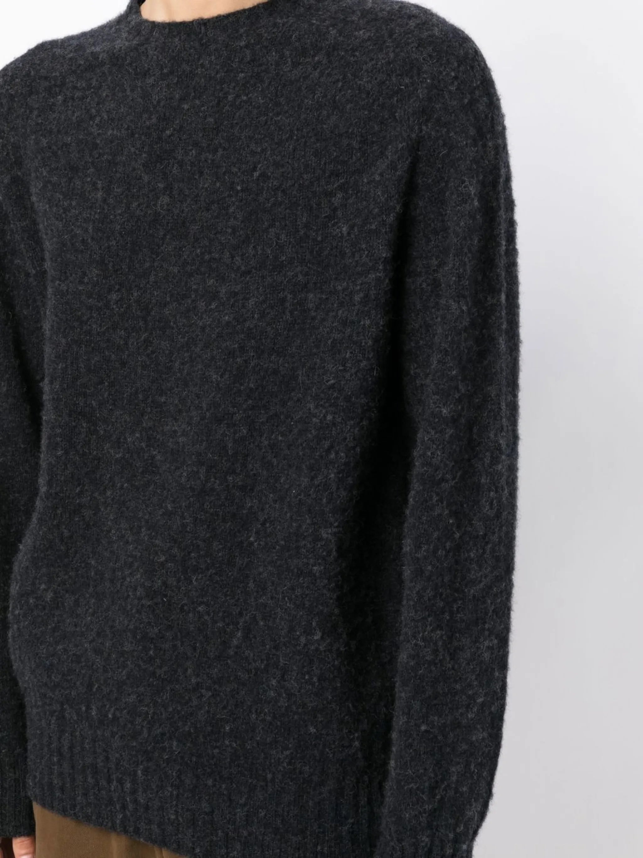 Suedehead wool jumper