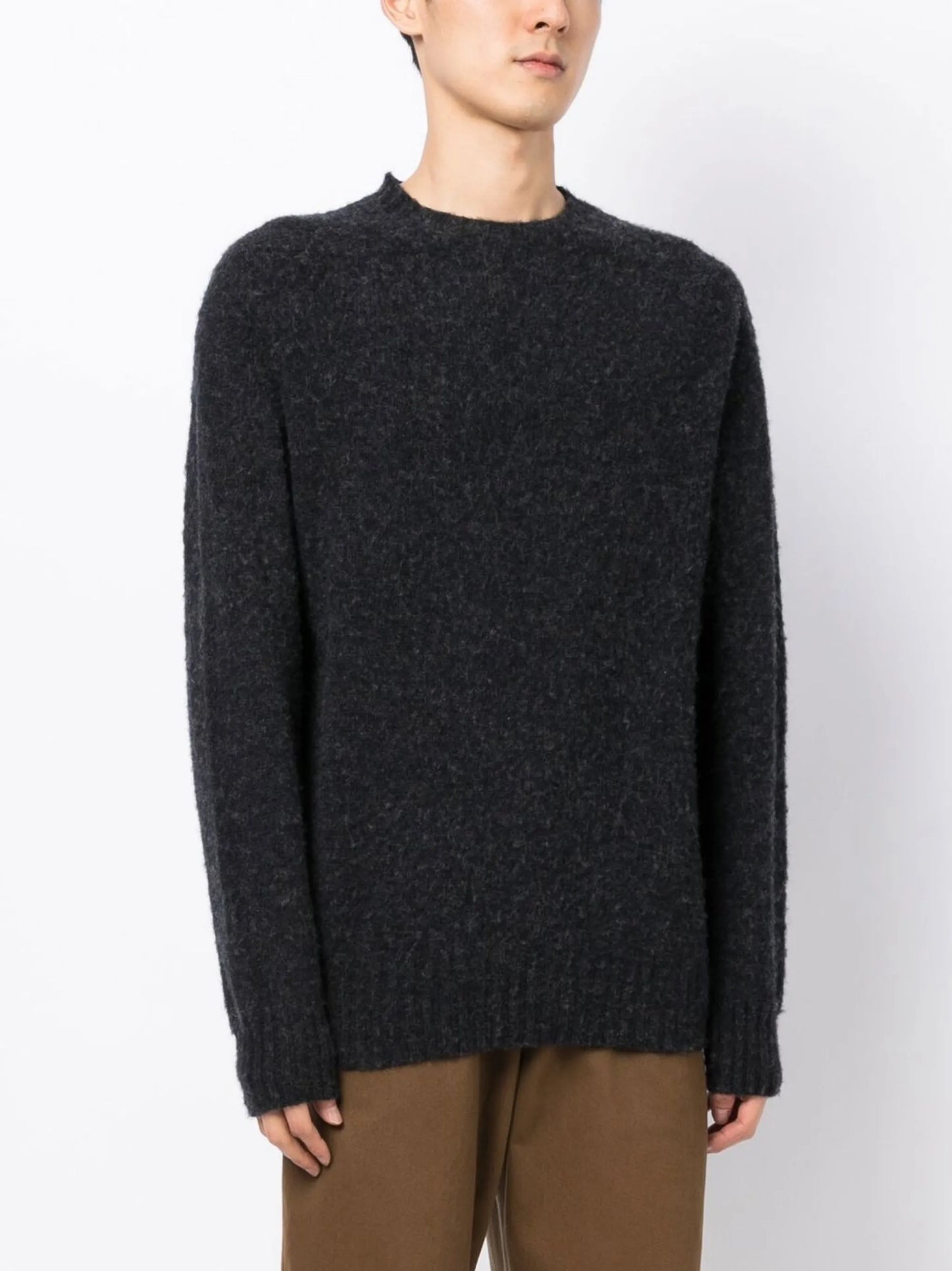 Suedehead wool jumper
