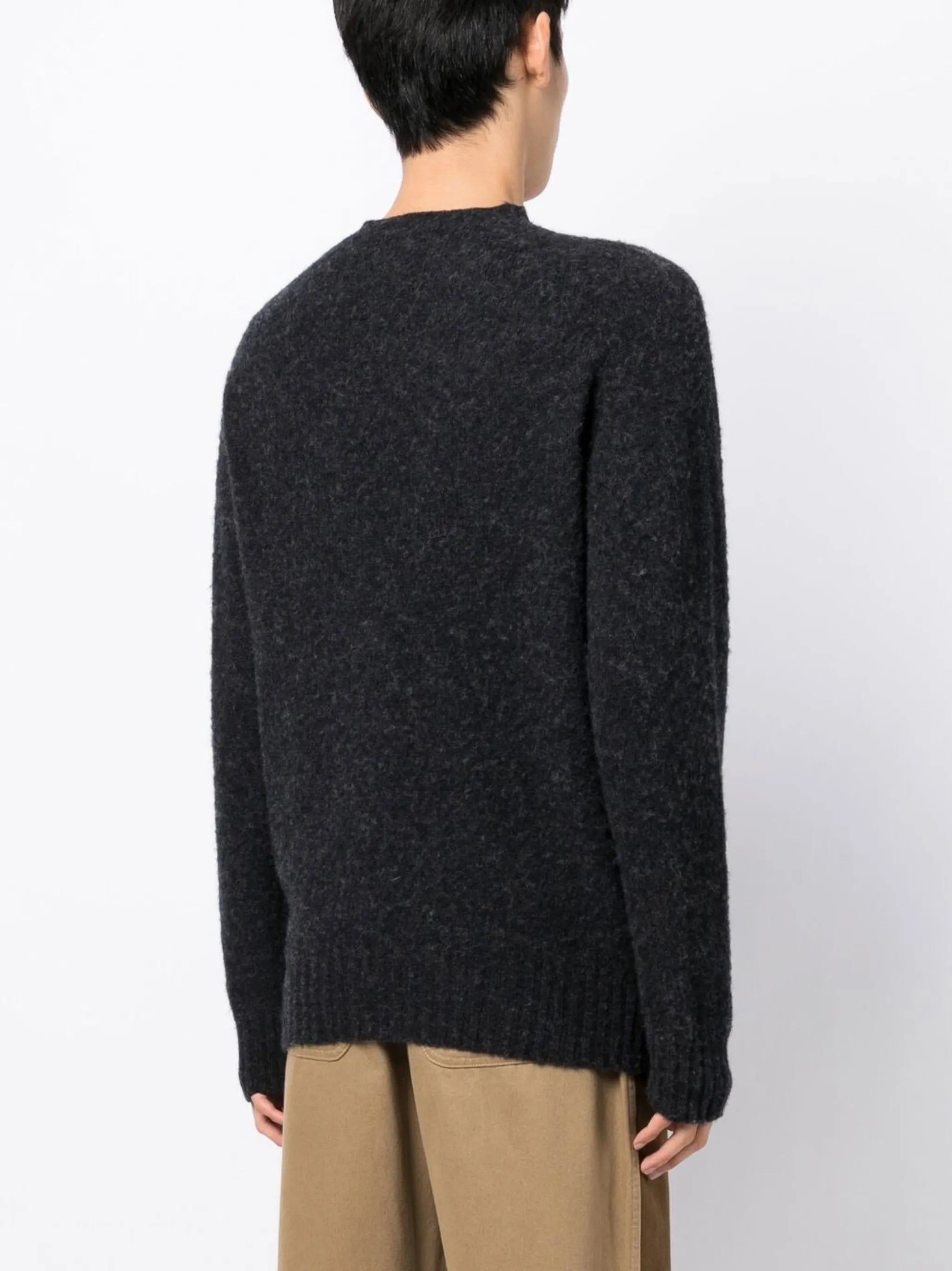 Suedehead wool jumper