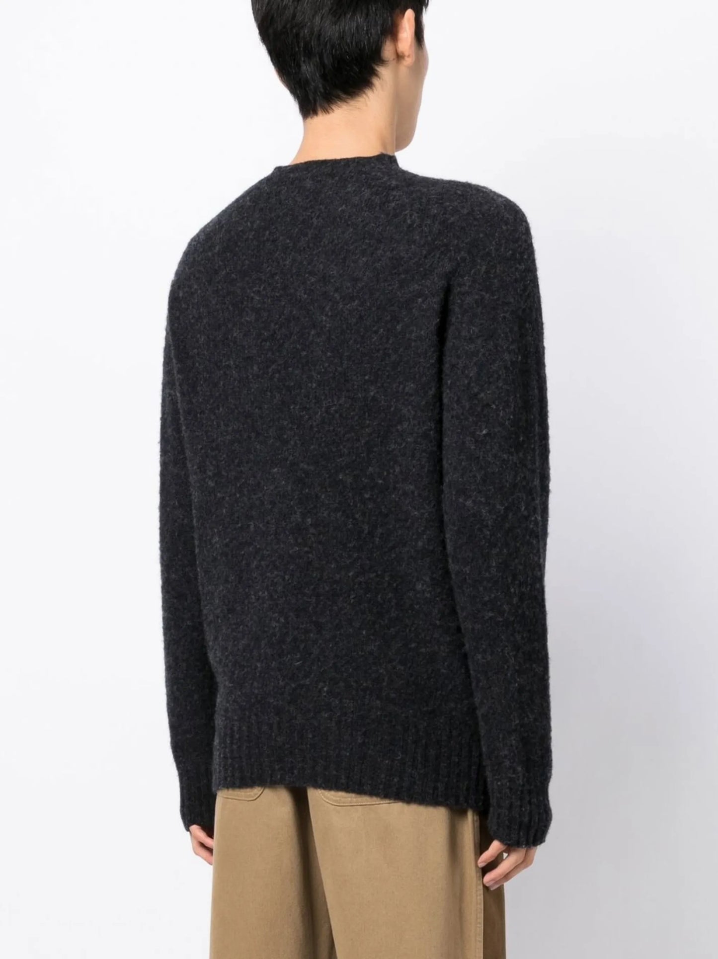 Suedehead wool jumper