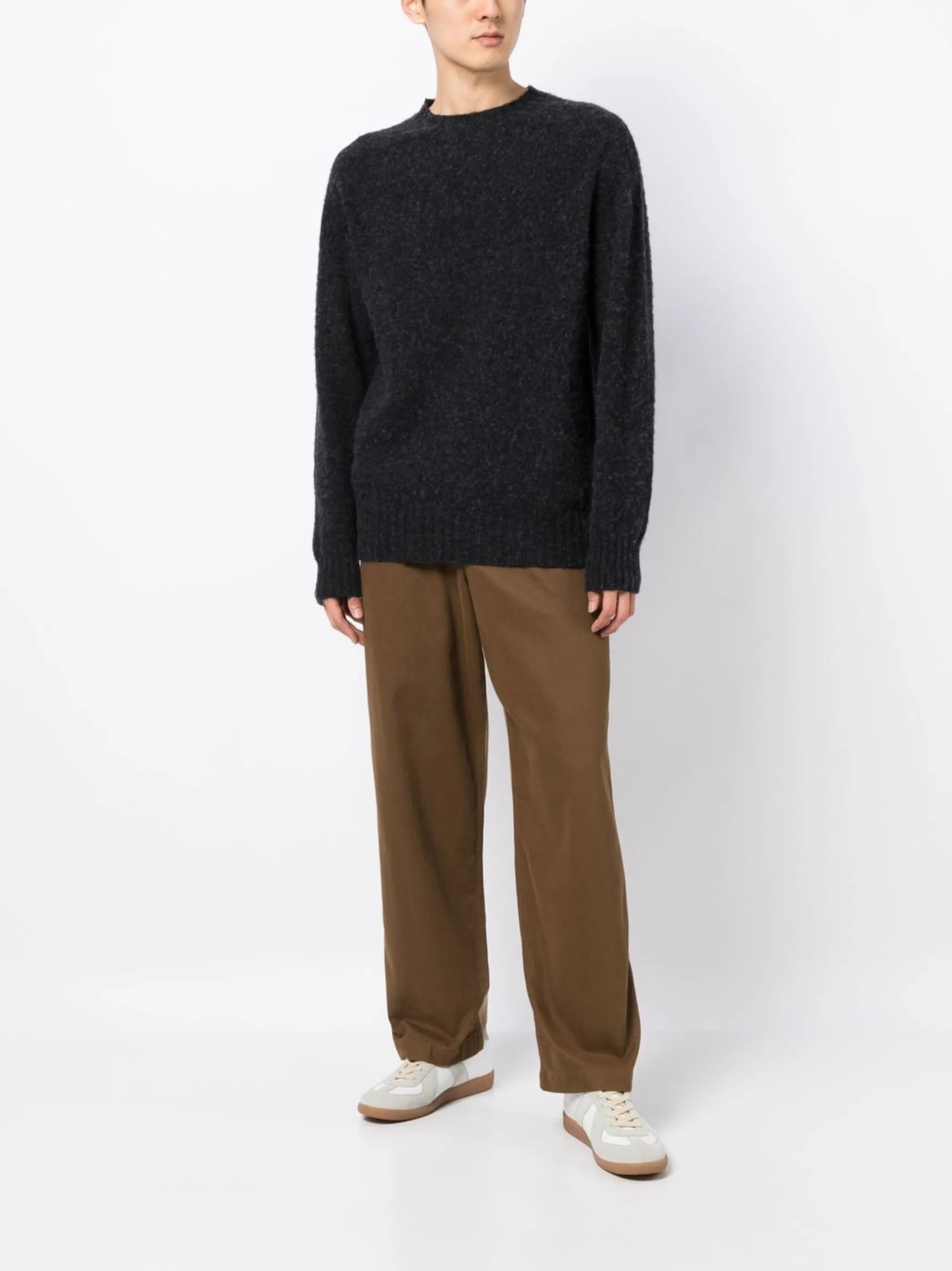Suedehead wool jumper