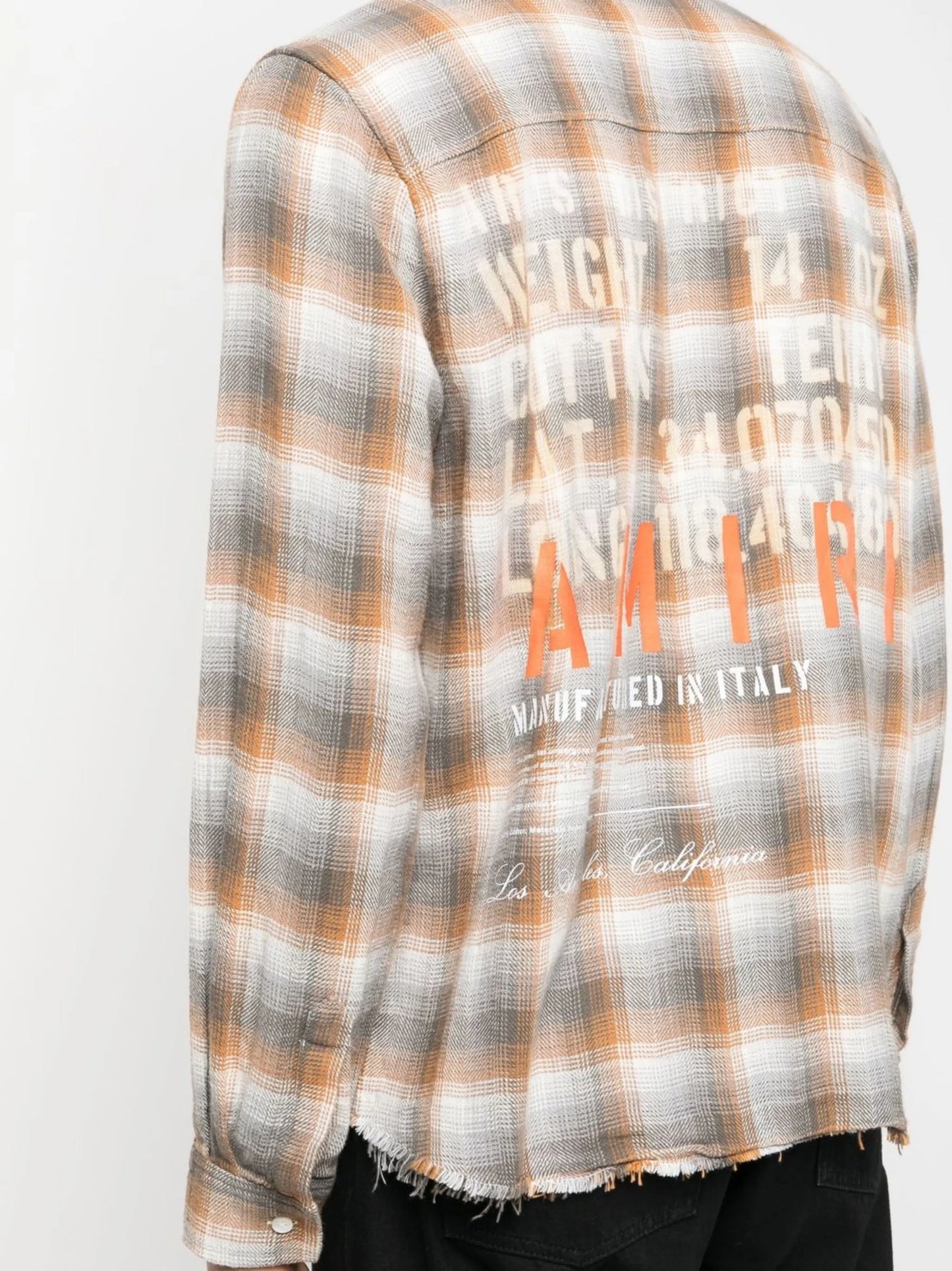 check-print shirt