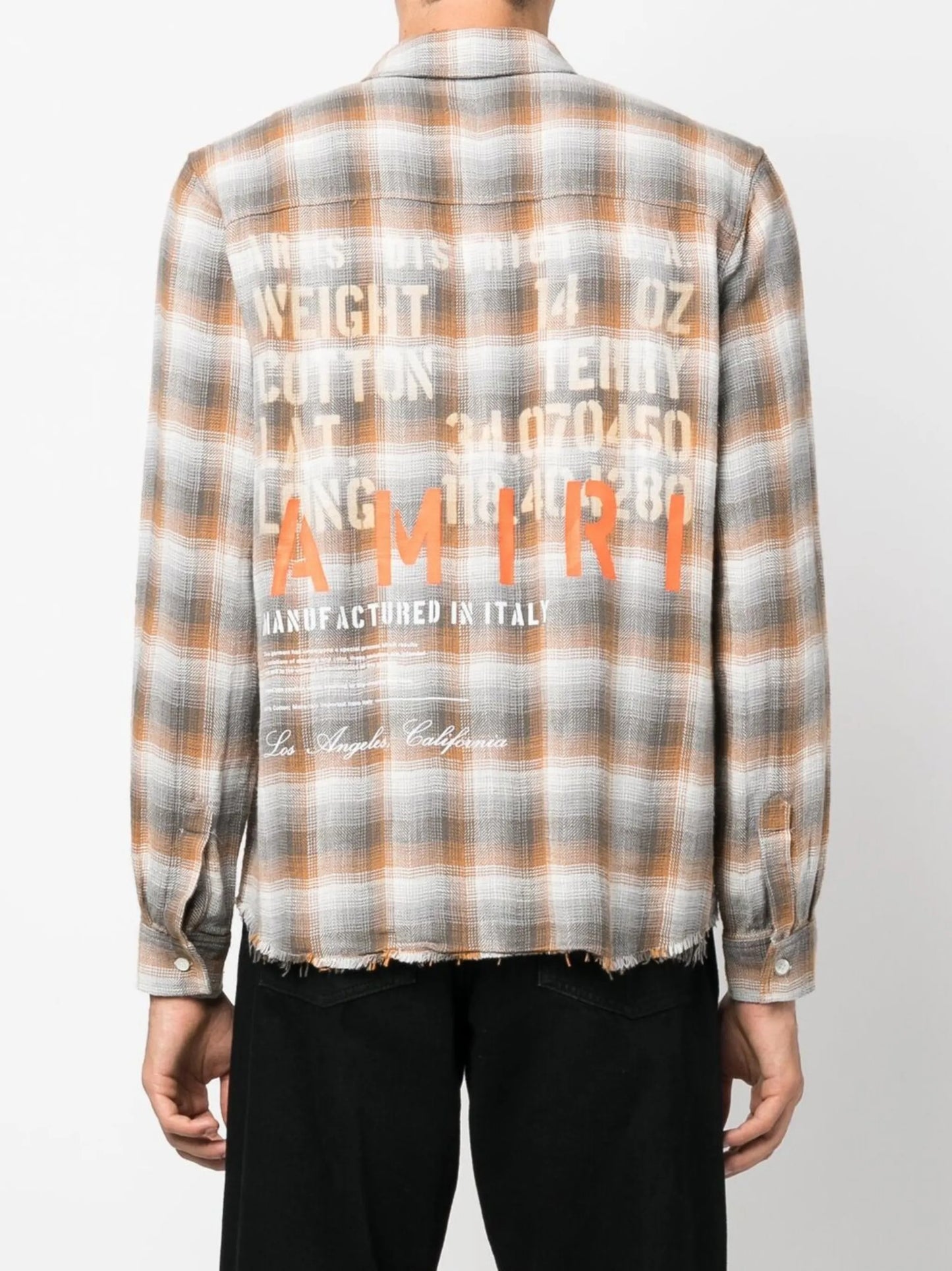 check-print shirt