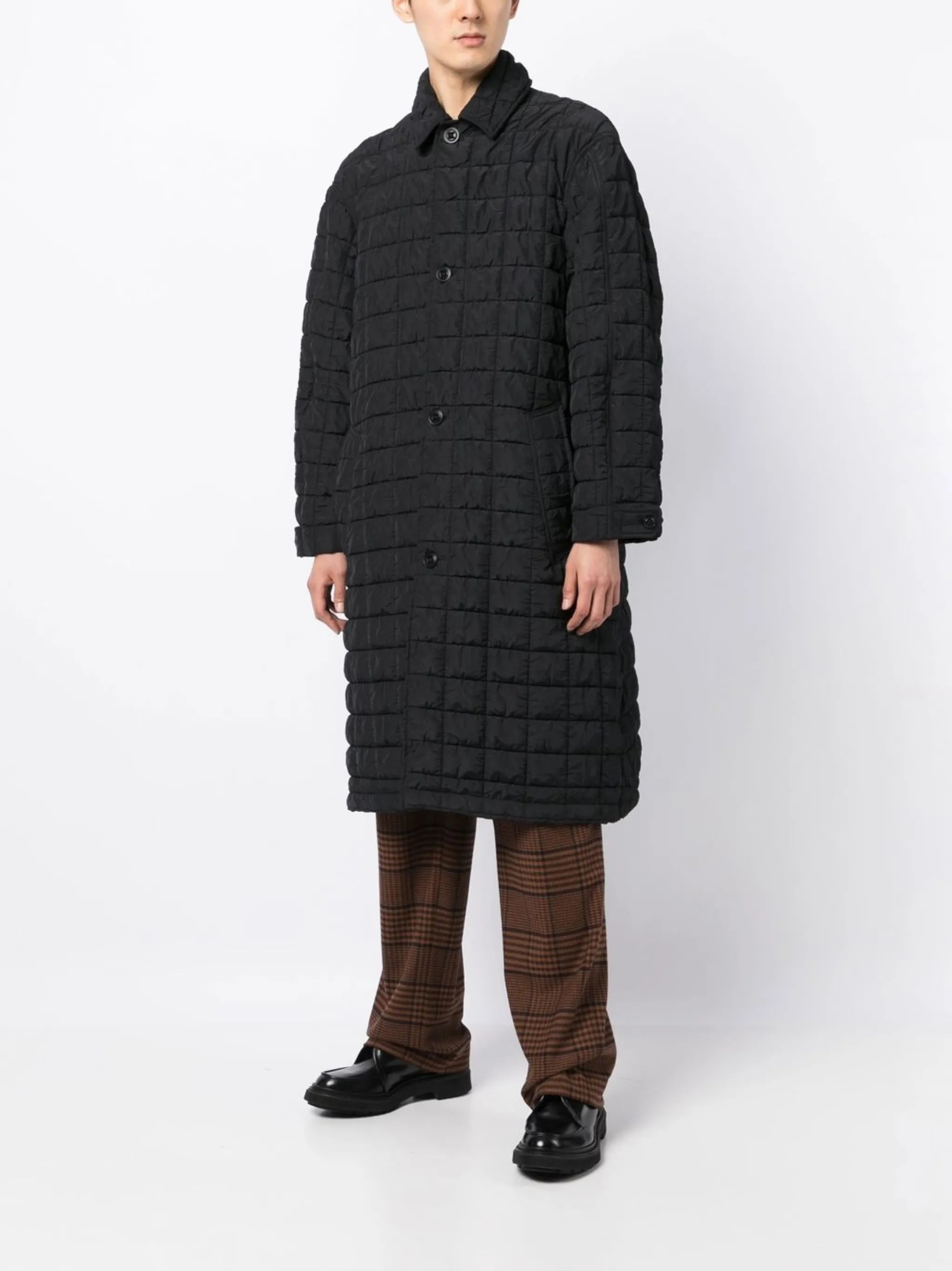 Military quilted coat