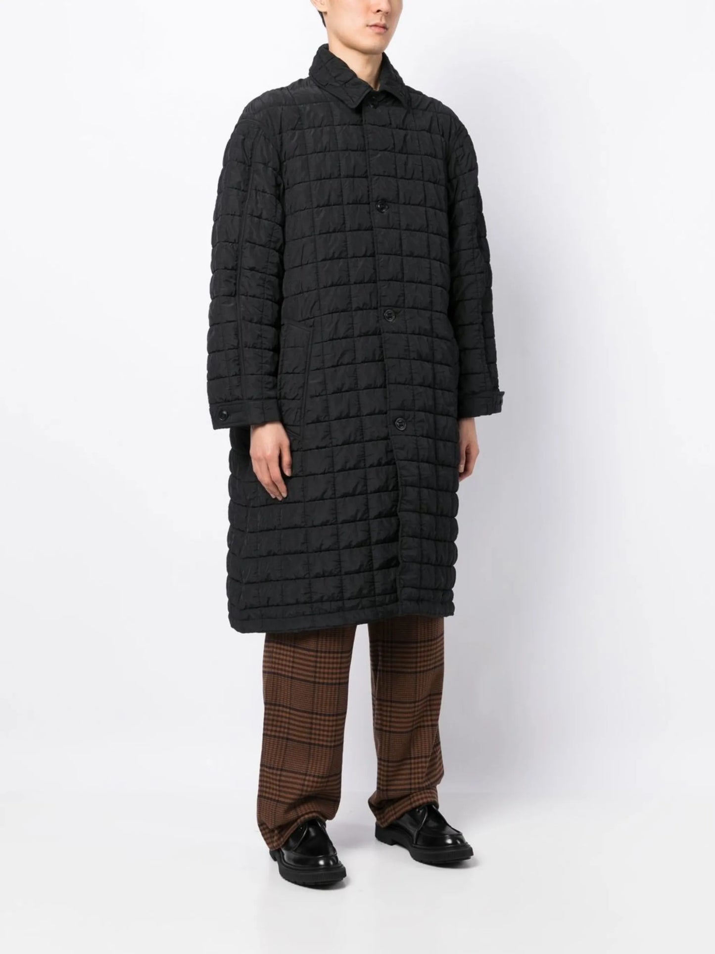 Military quilted coat