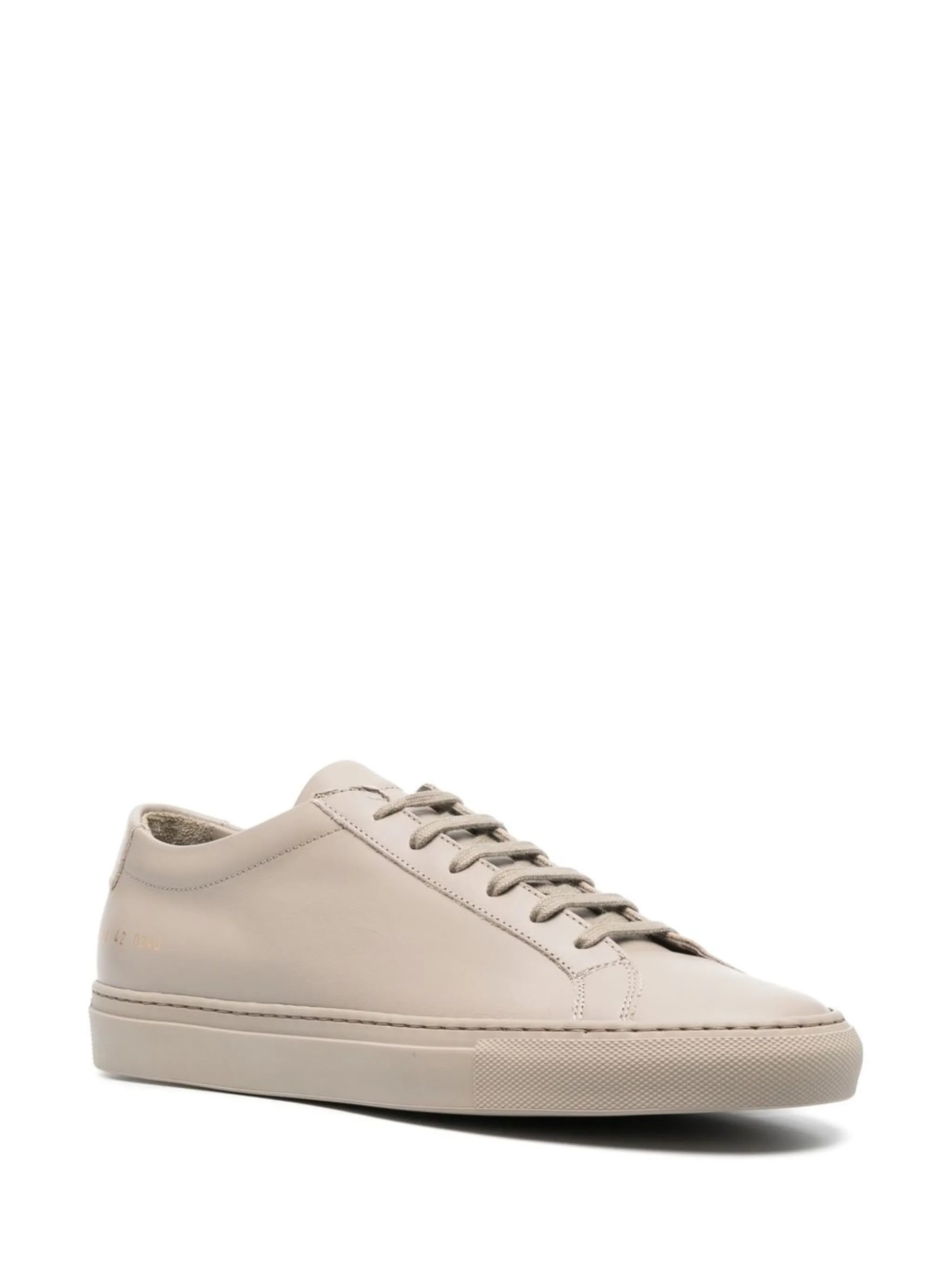 low-top leather sneakers