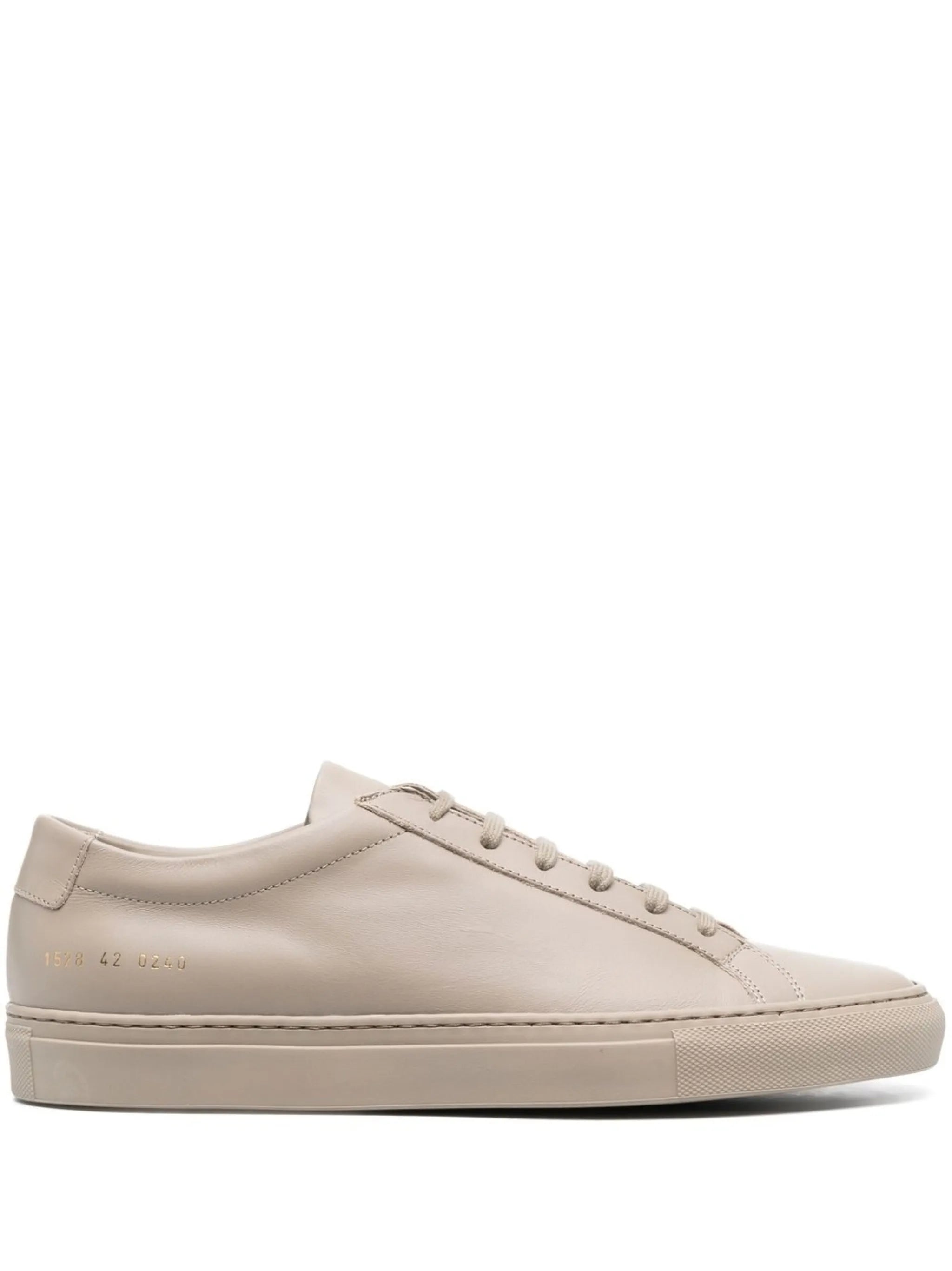 low-top leather sneakers