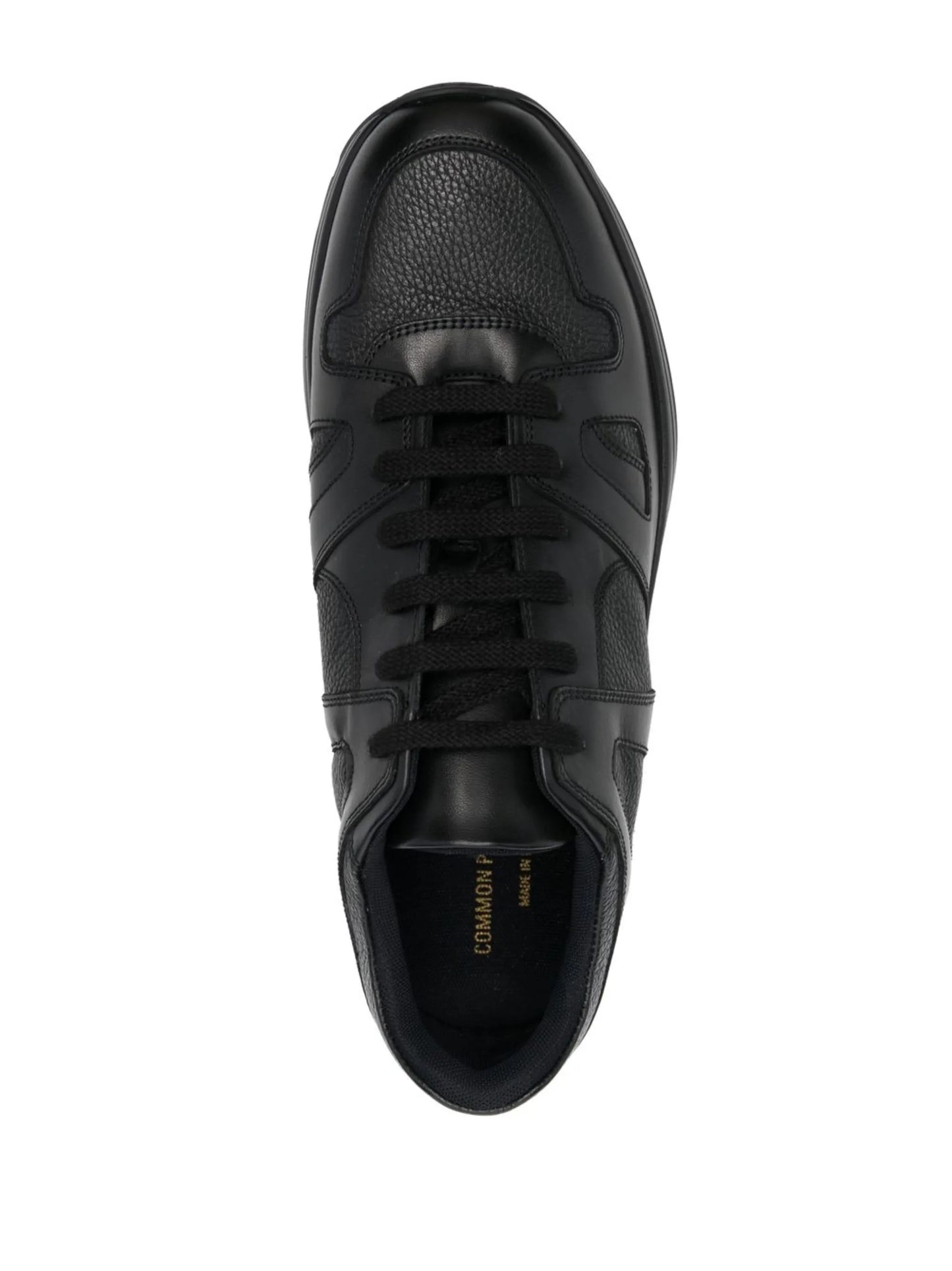 Track Technical leather low-top sneakers