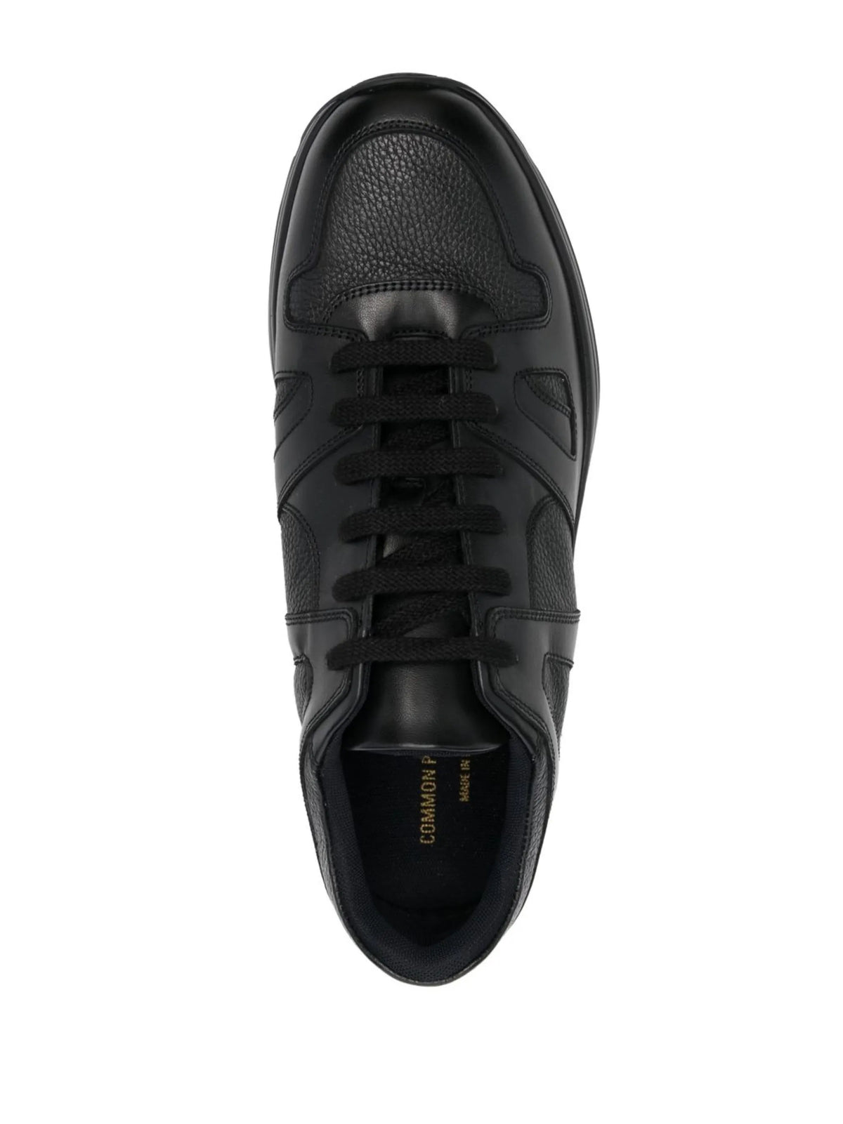 Track Technical leather low-top sneakers