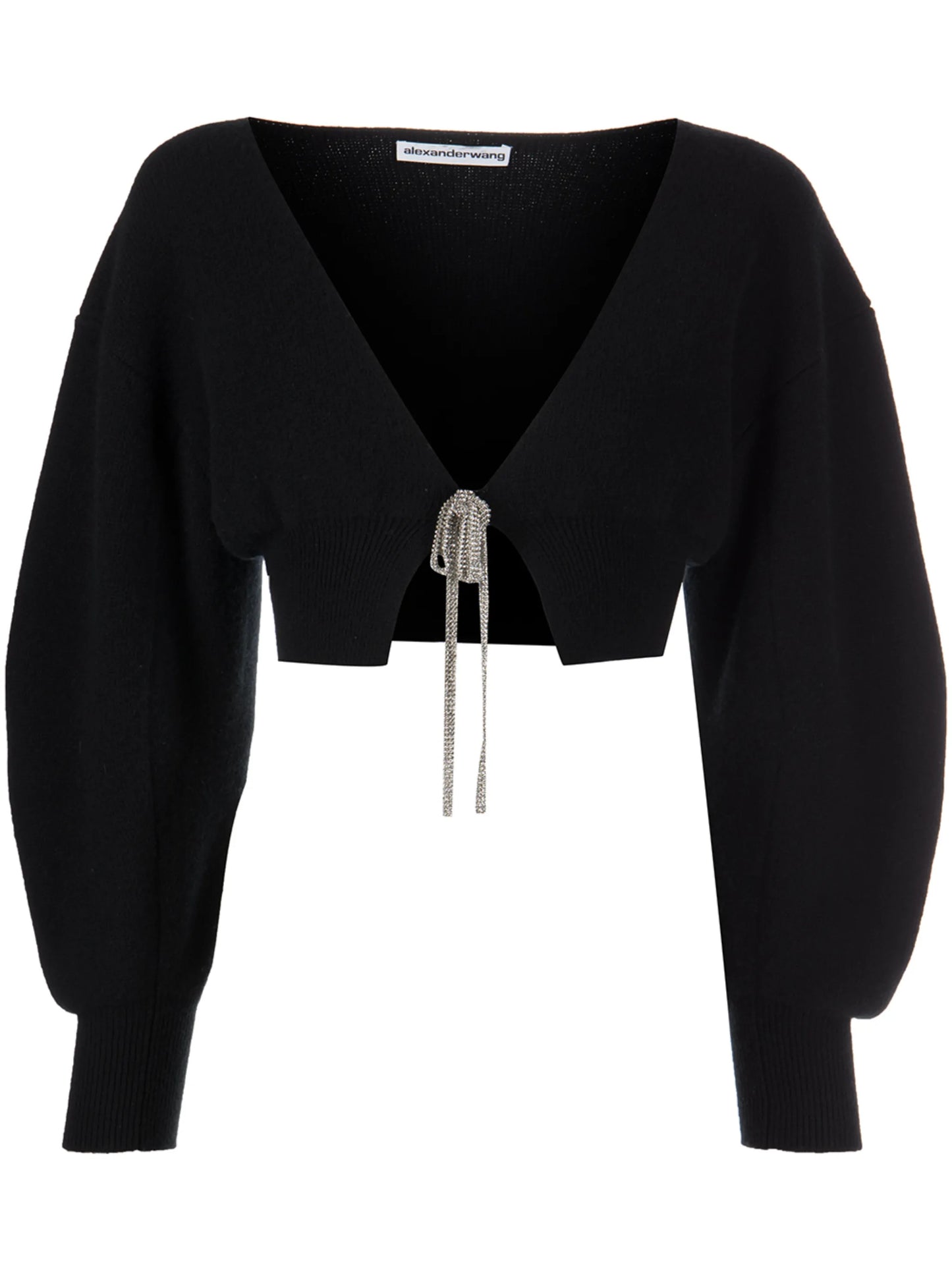 V-neck cropped cardigan