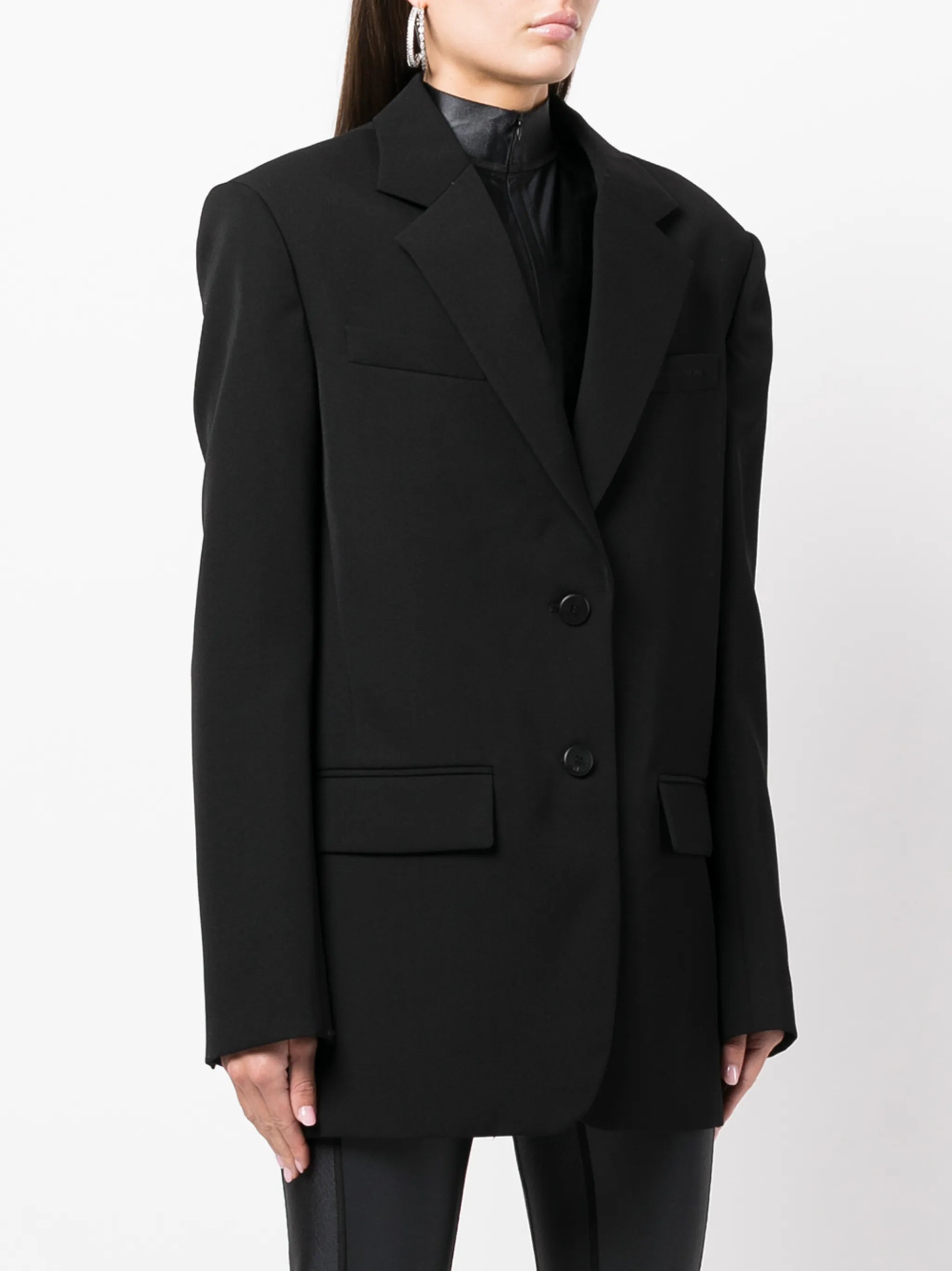 oversize single-breasted blazer