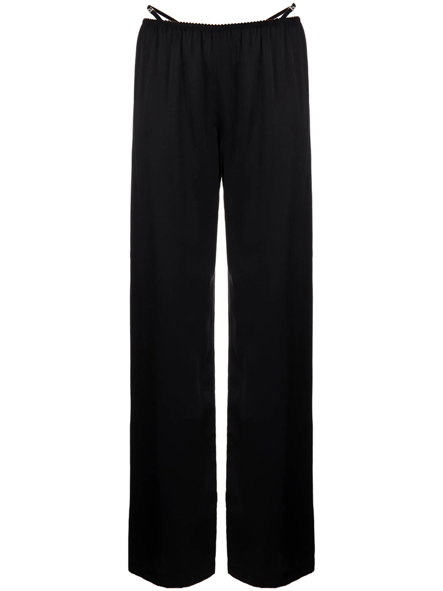 crystal thong satin trousers