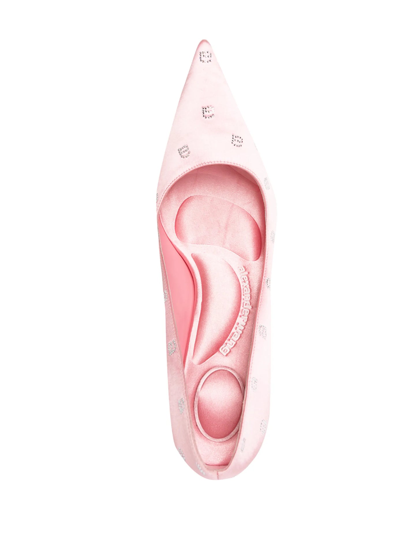 Delphine 105mm crystal-logo pumps