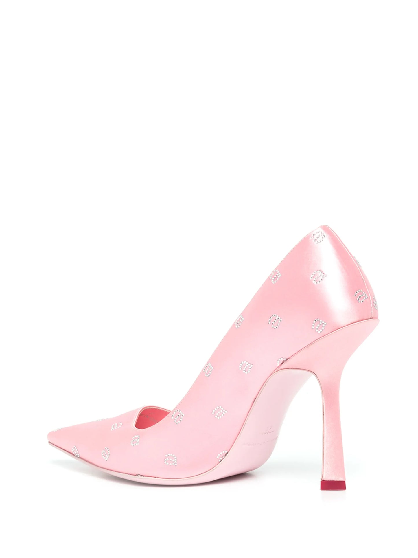 Delphine 105mm crystal-logo pumps
