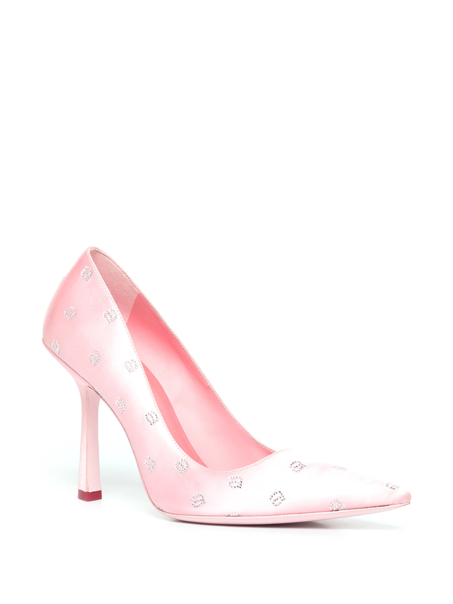 Delphine 105mm crystal-logo pumps