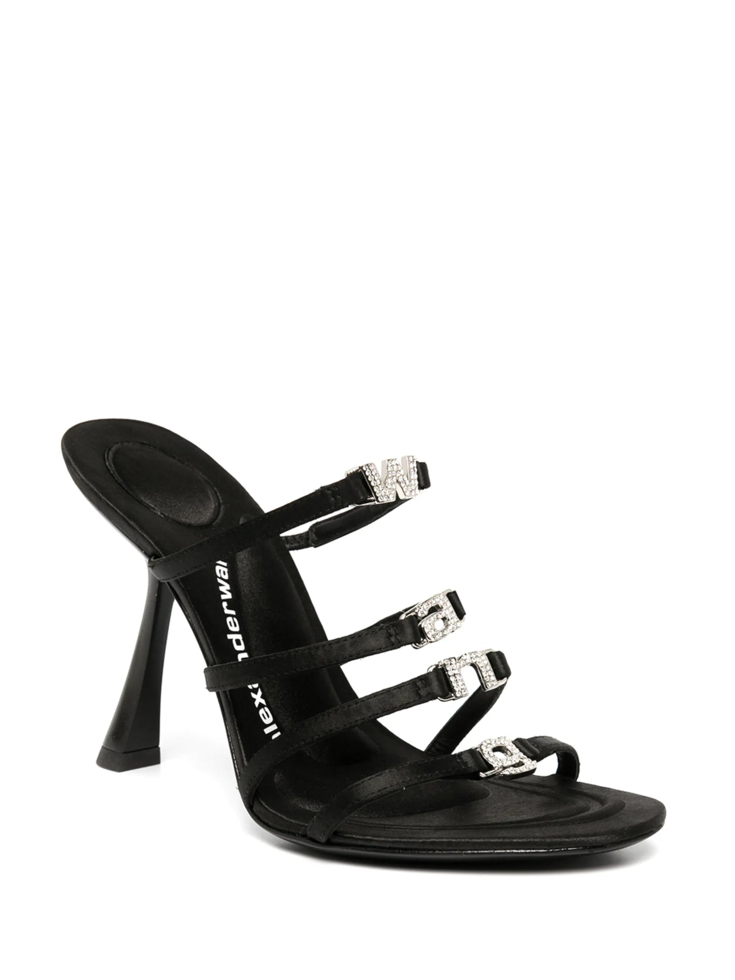 Nala 105mm logo-plaque sandals