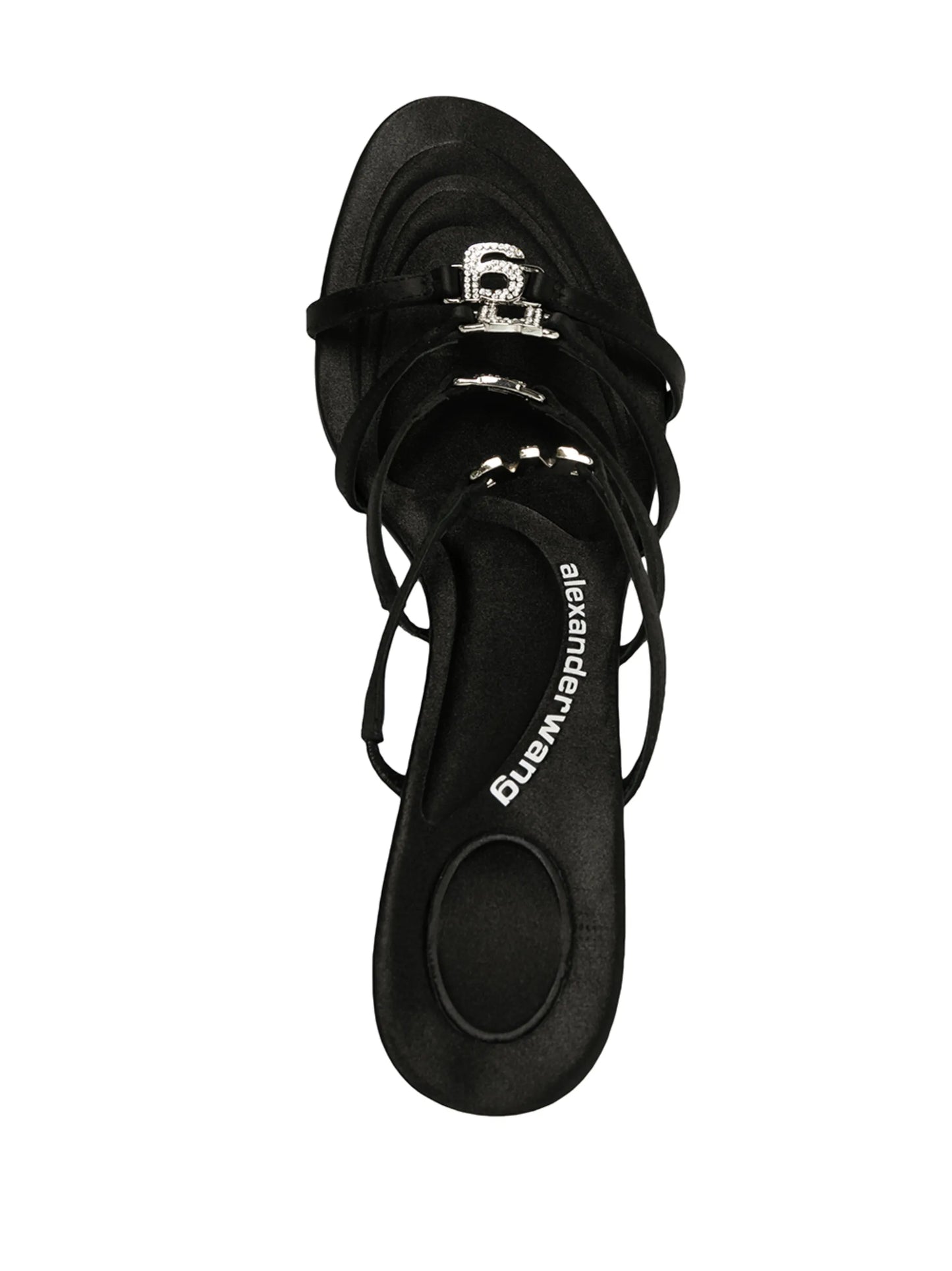 Nala 105mm logo-plaque sandals