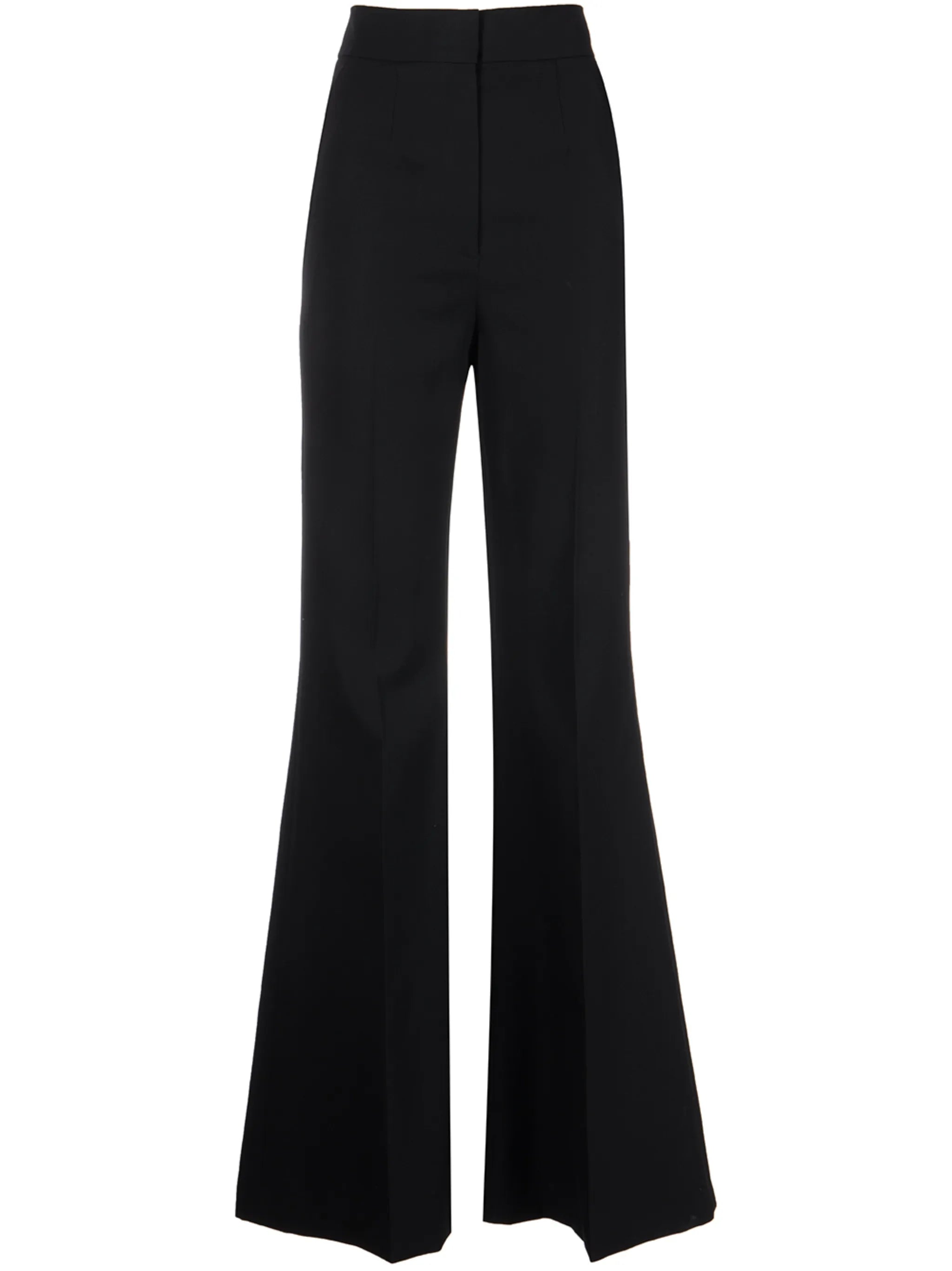 tailored flared-leg trousers