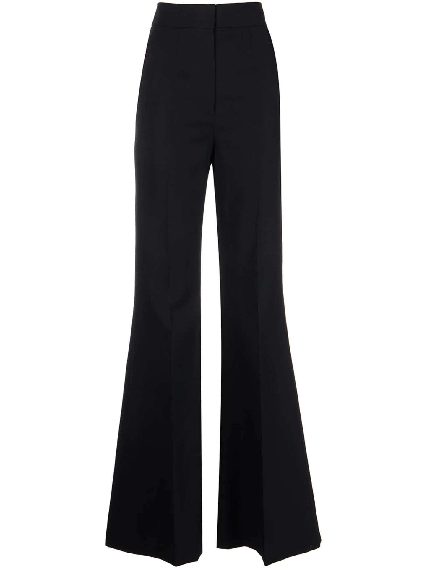 tailored flared-leg trousers