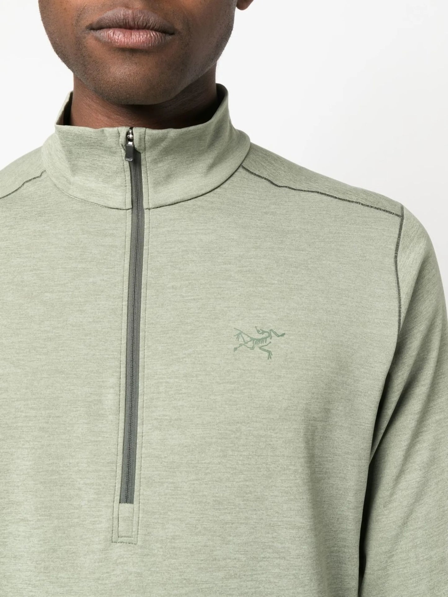 logo-print zip-up sweatshirt