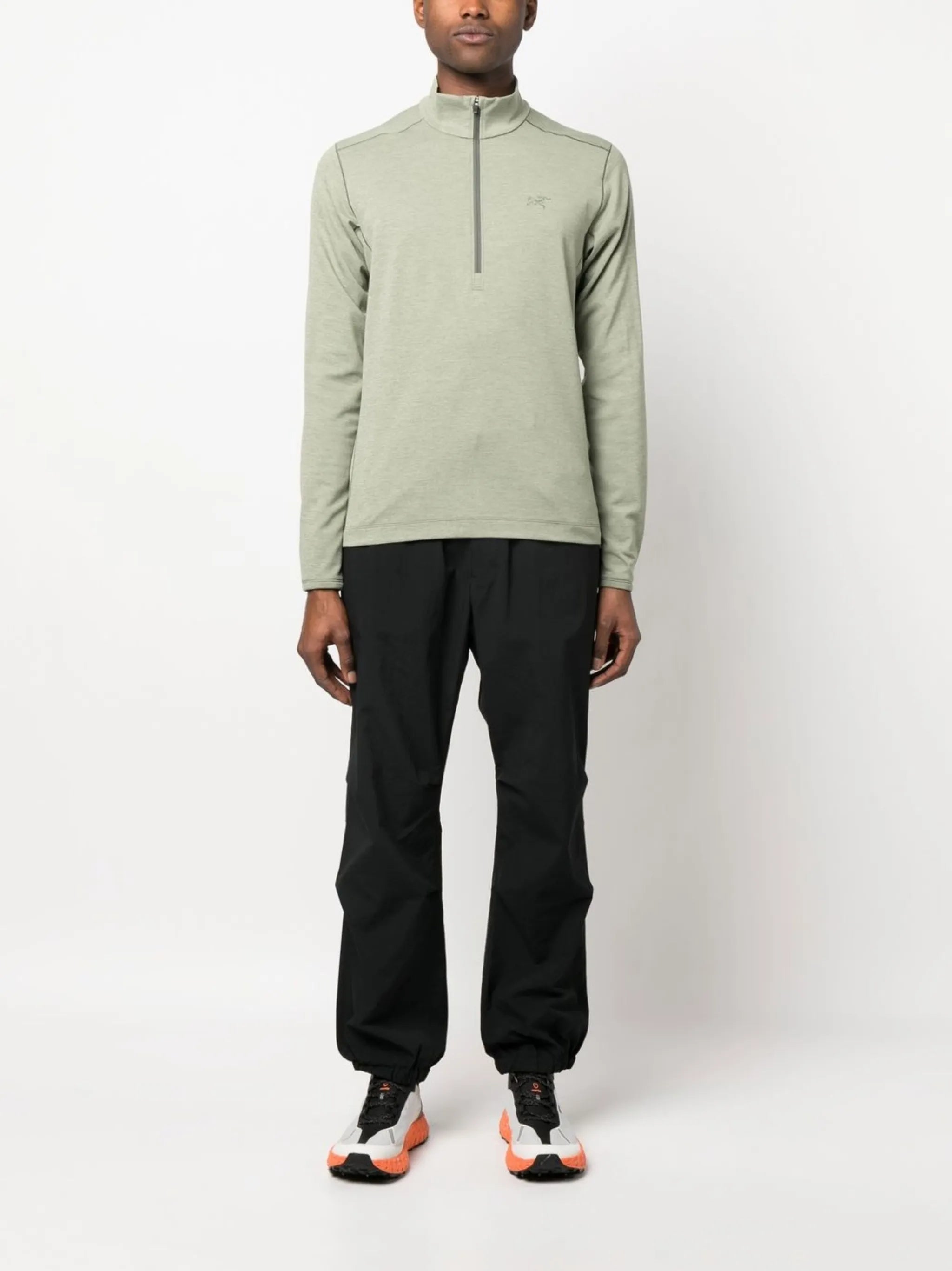 logo-print zip-up sweatshirt