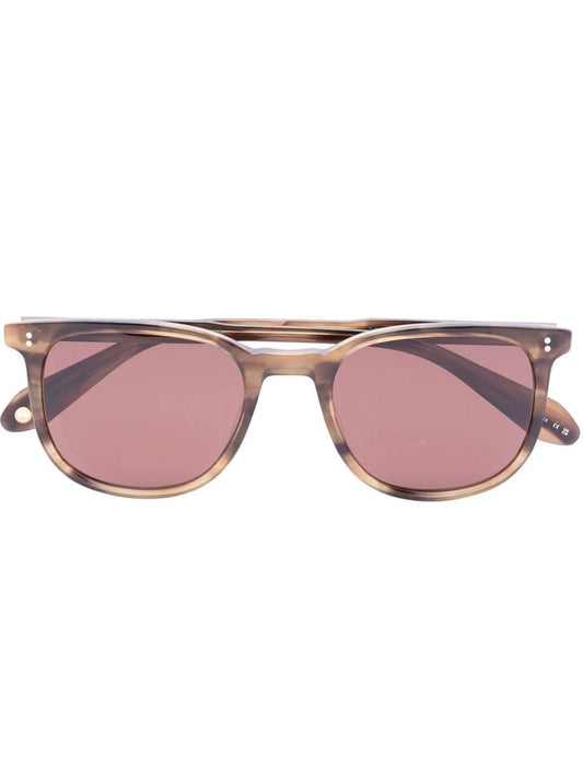Bentley rectangle-frame sunglasses