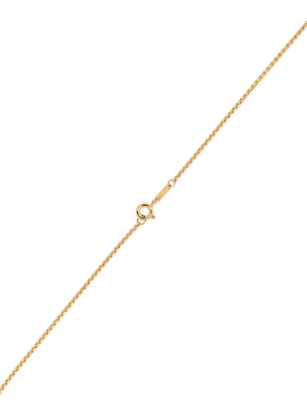 18kt yellow gold jade pendant necklace