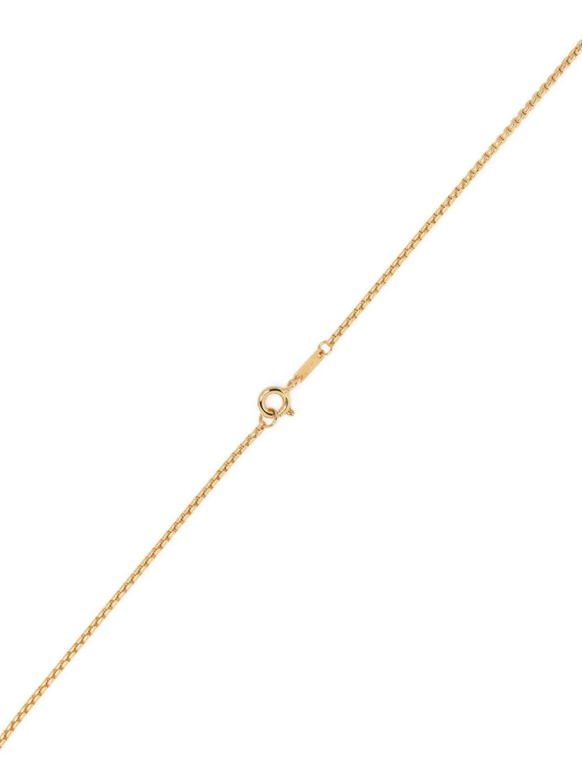 18kt yellow gold jade pendant necklace