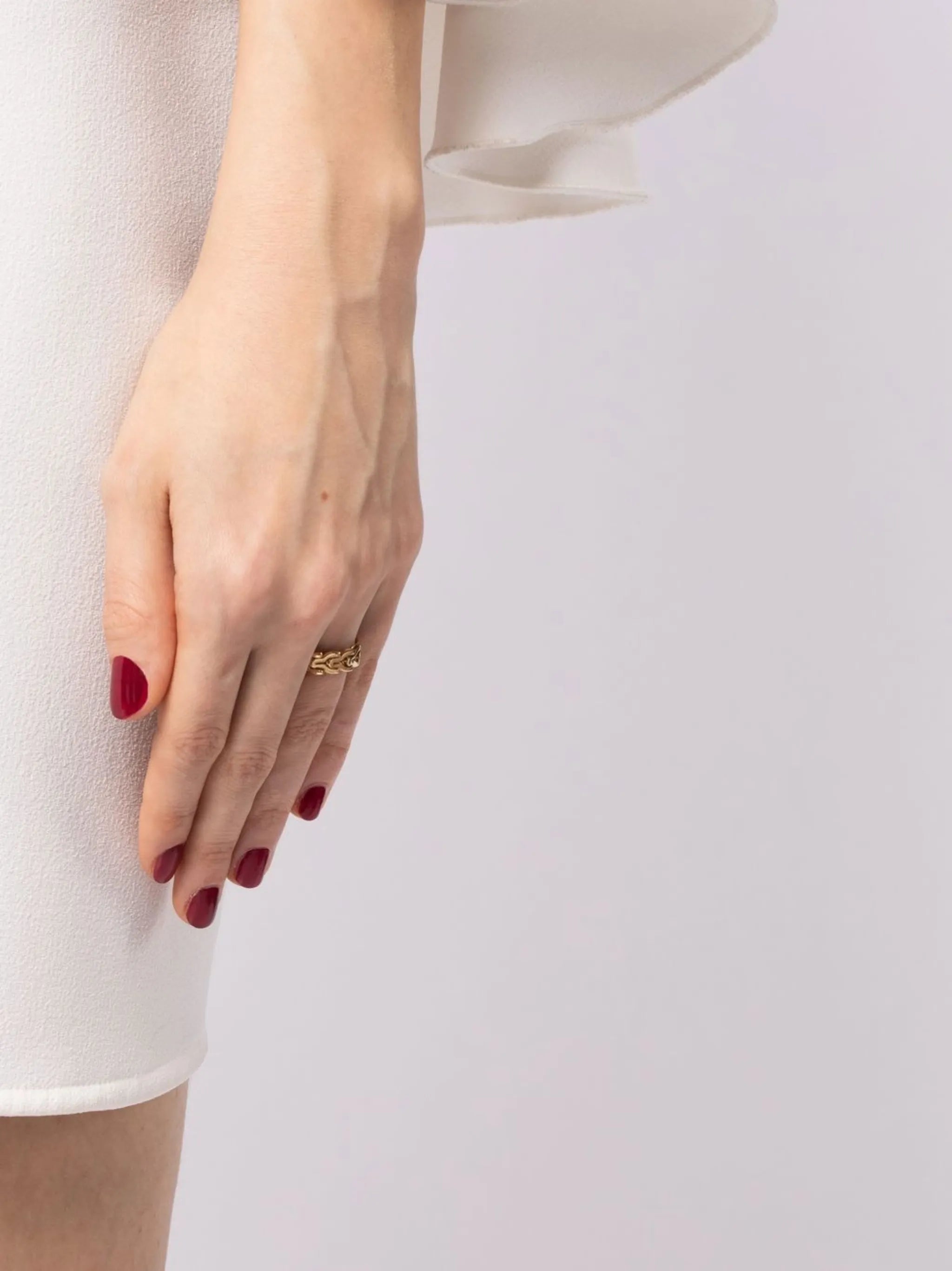 18kt yellow gold Sync ring
