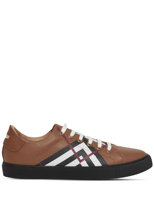 Chevron Check low-top sneakers