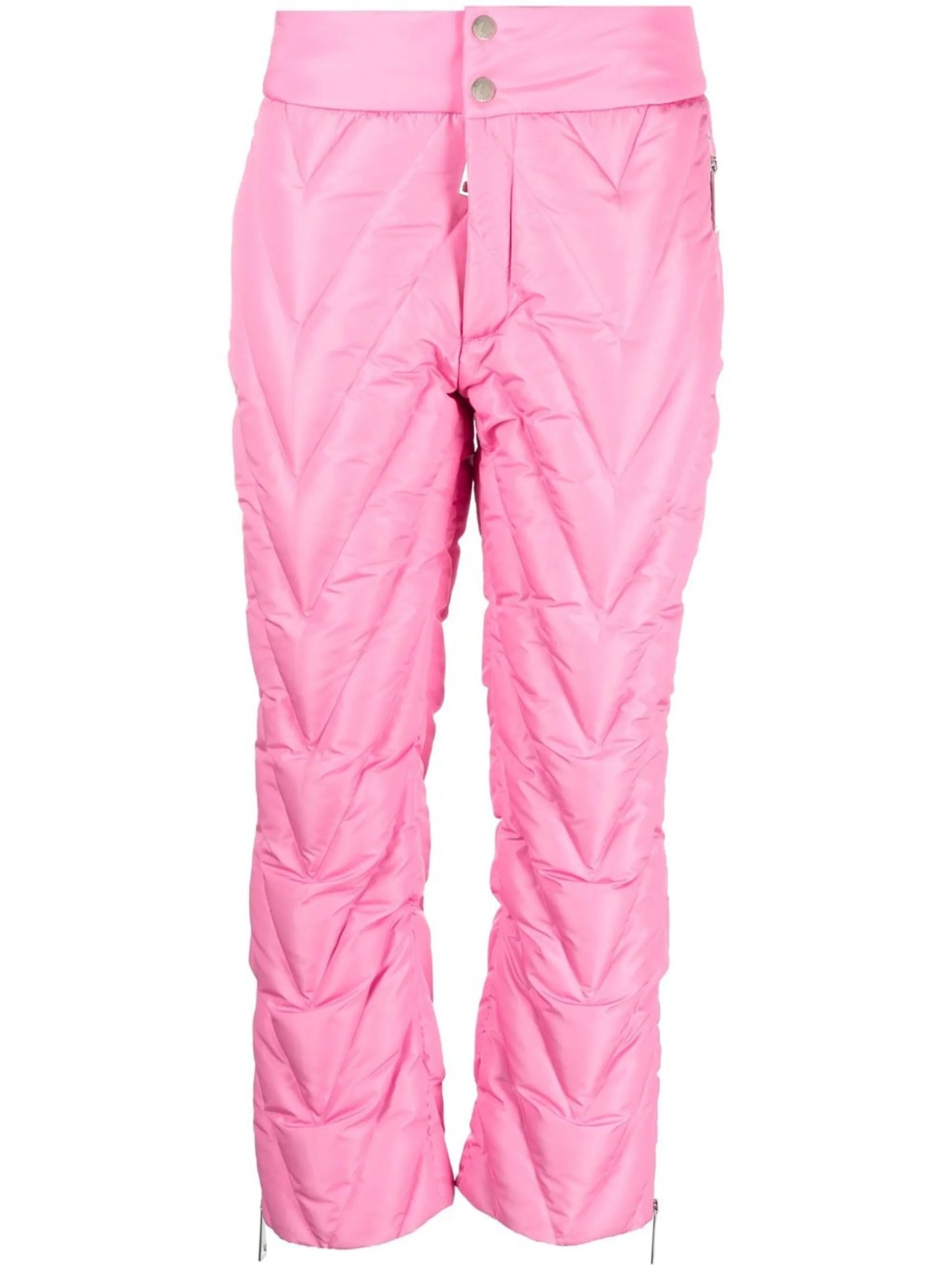 chevron quilted ski trousers