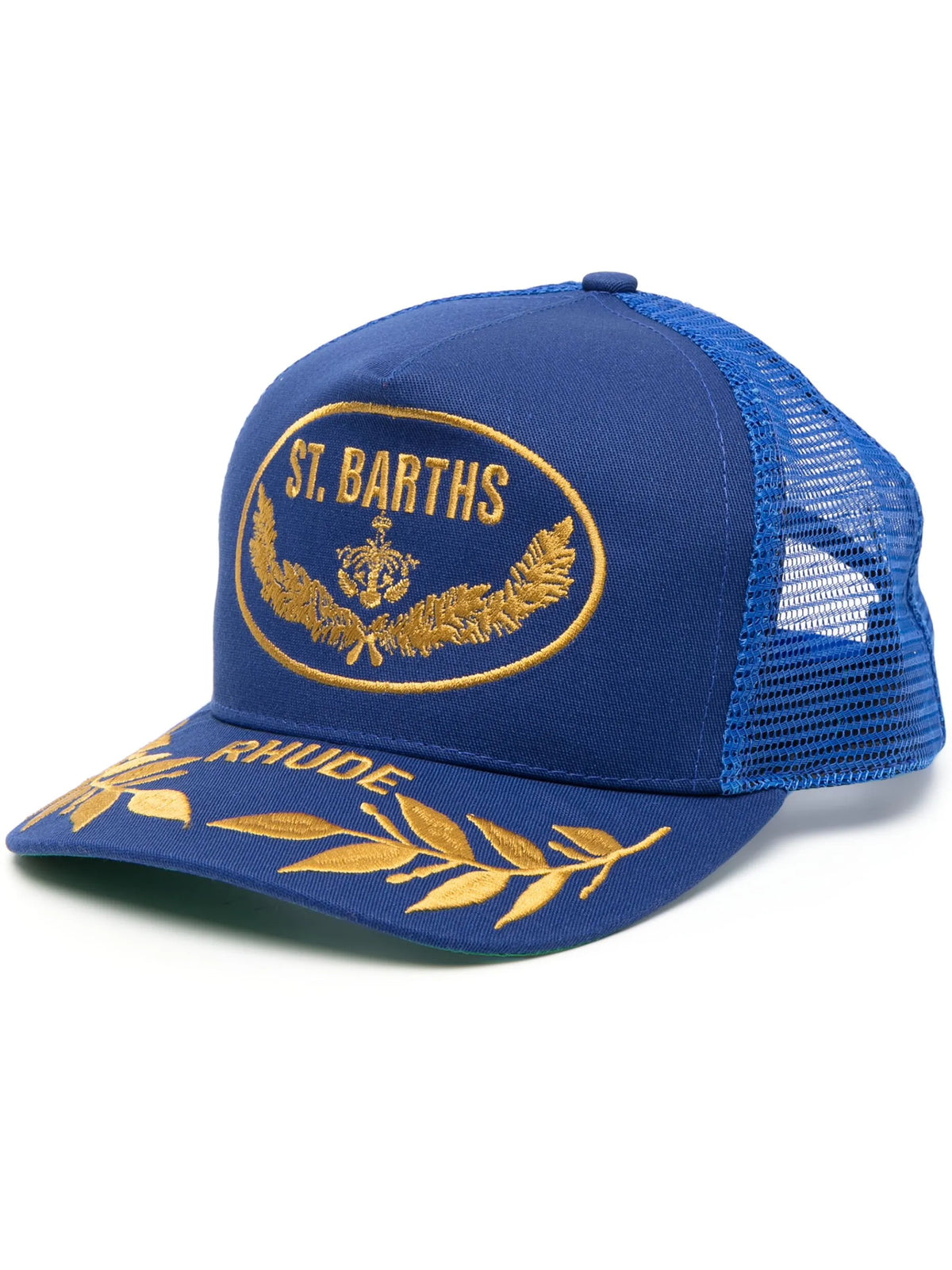 logo-embroidered trucker cap