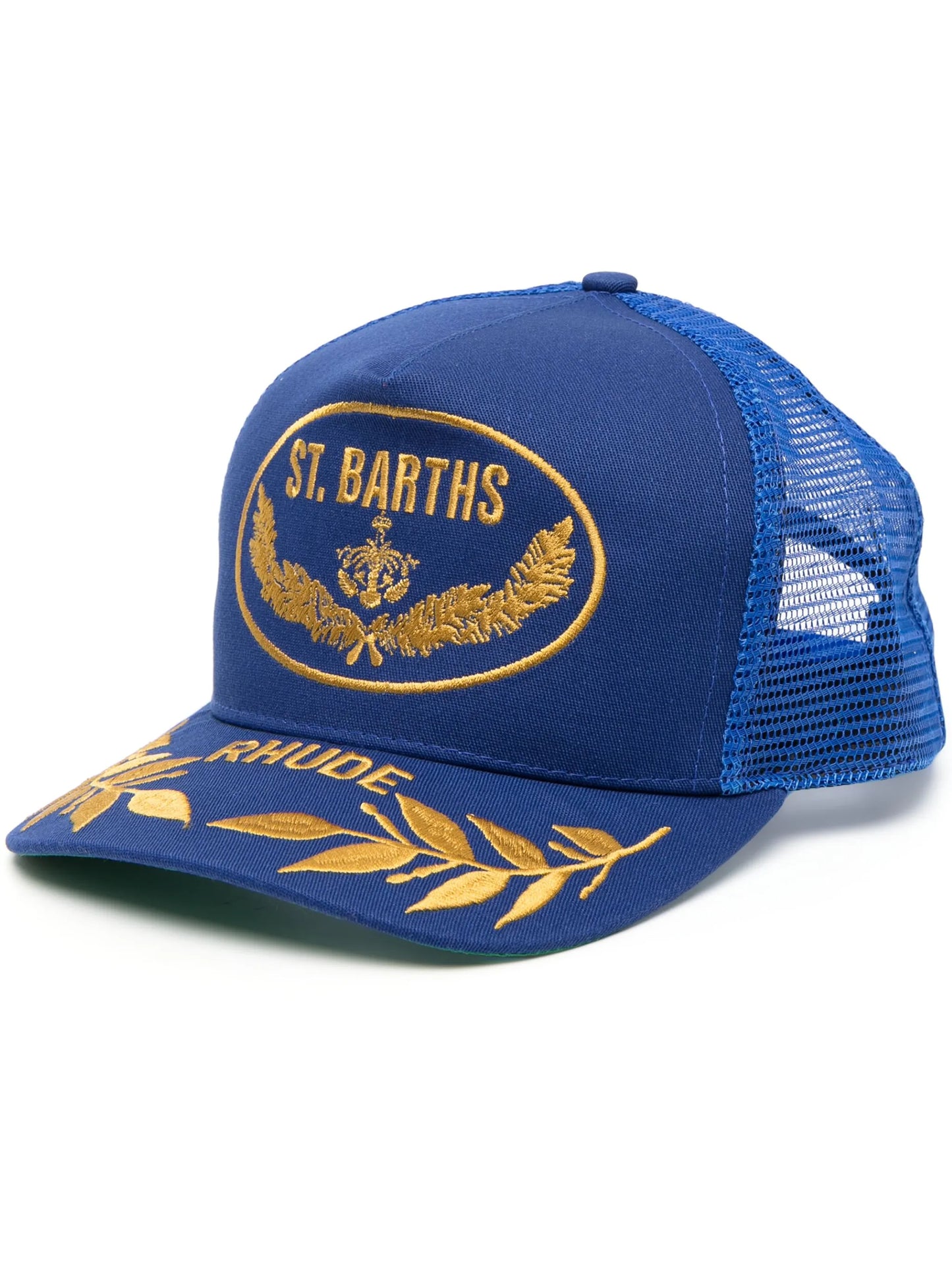 logo-embroidered trucker cap