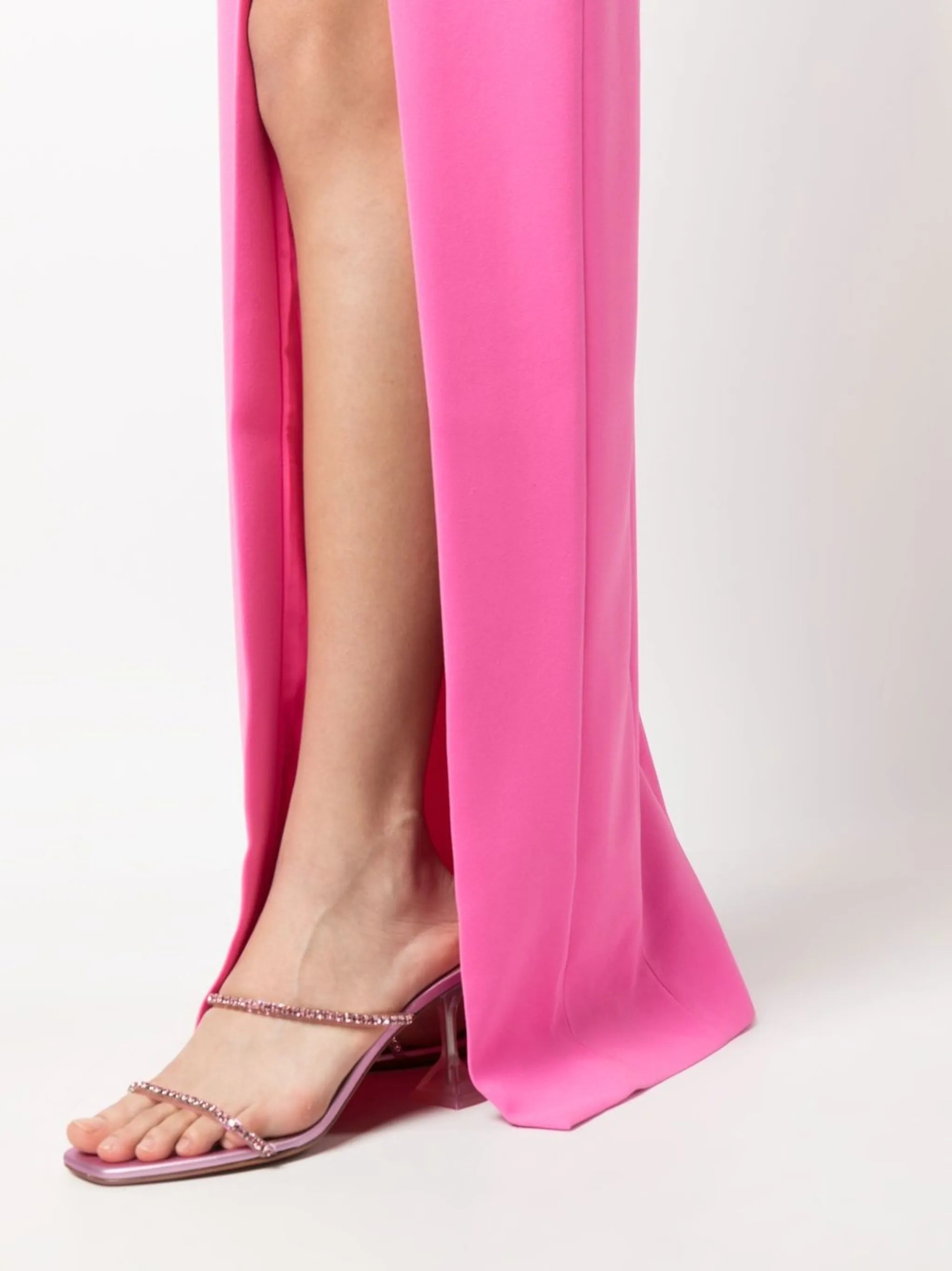 off-shoulder floor-length dress
