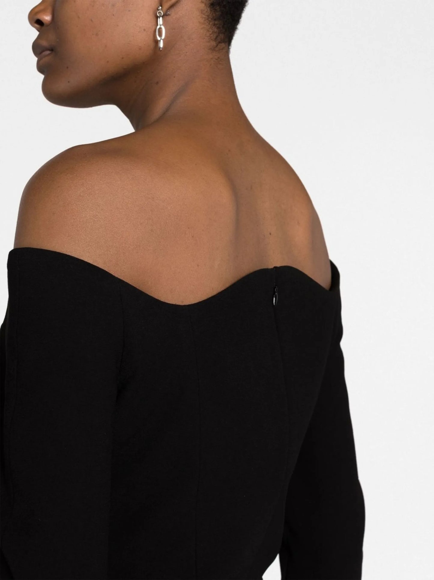 off-shoulder long dress