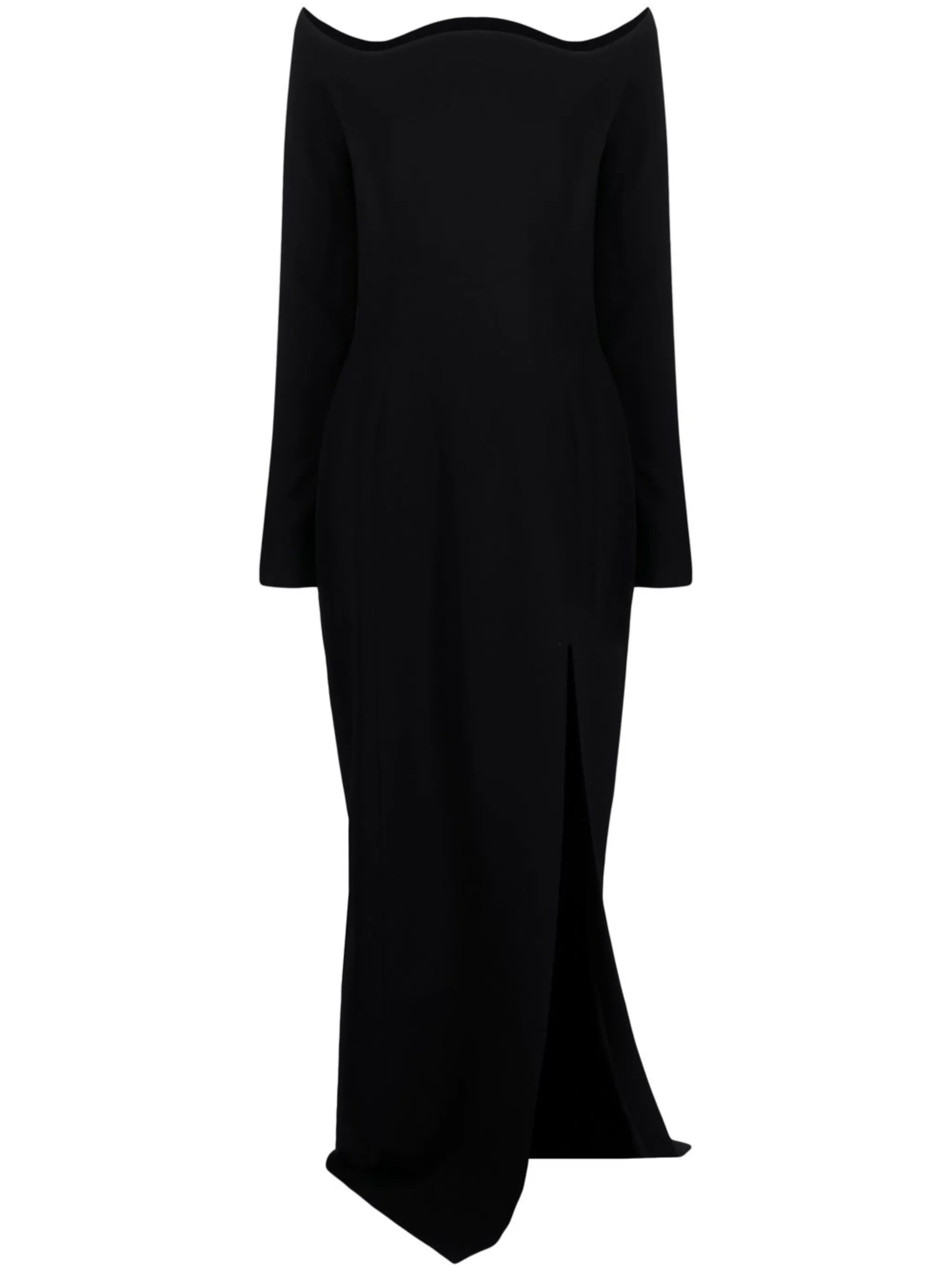 off-shoulder long dress