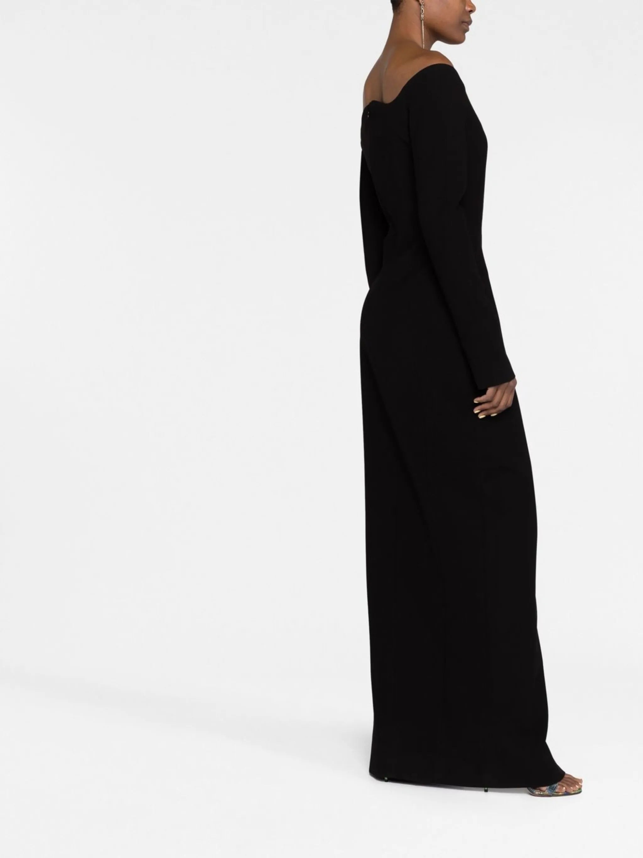 off-shoulder long dress