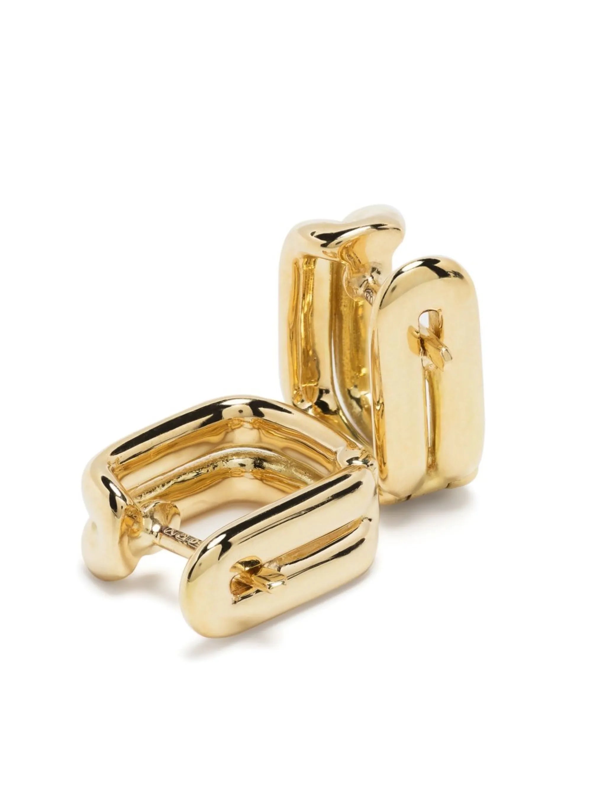 18kt yellow gold hoop earrings
