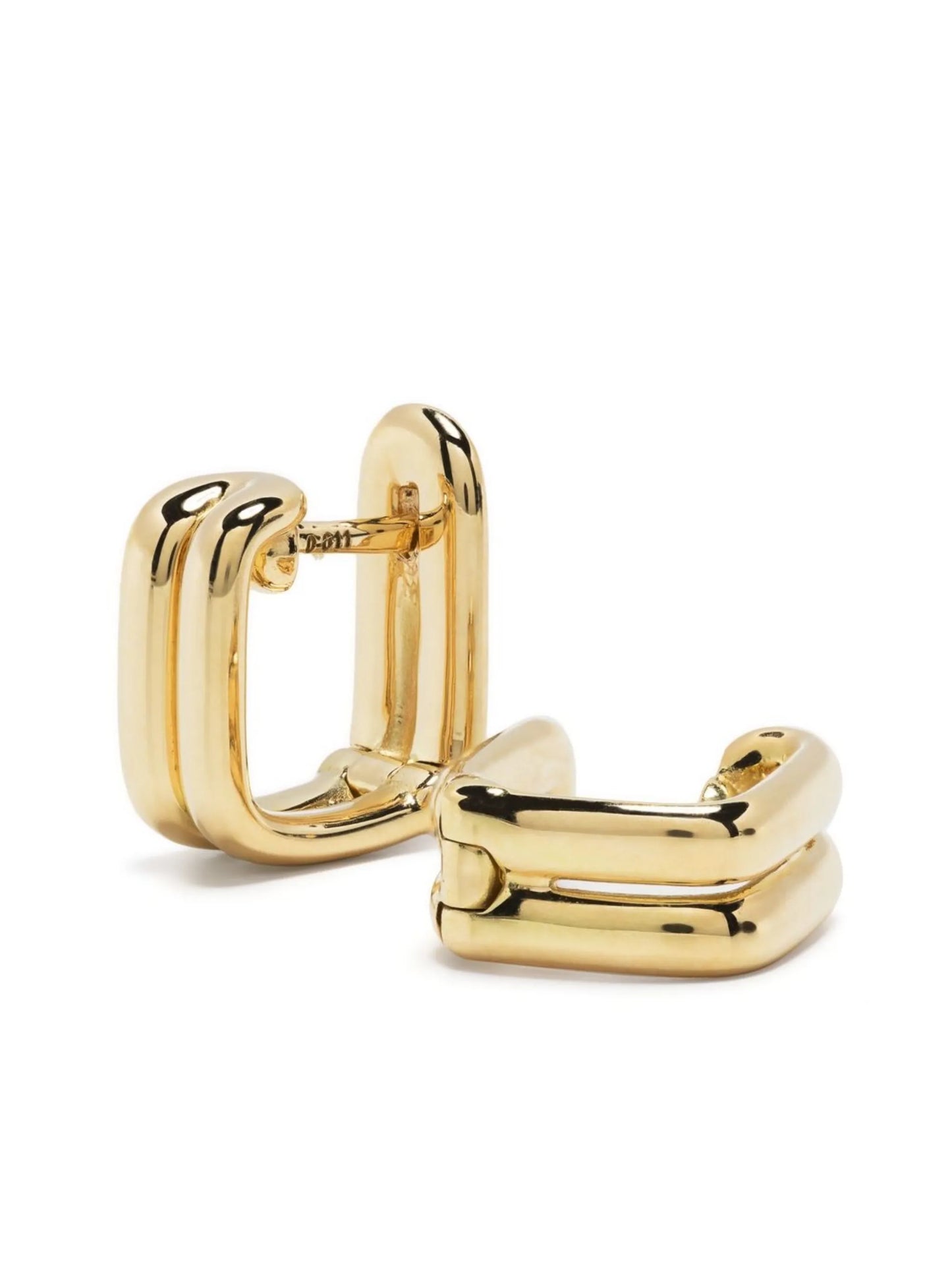 18kt yellow gold hoop earrings